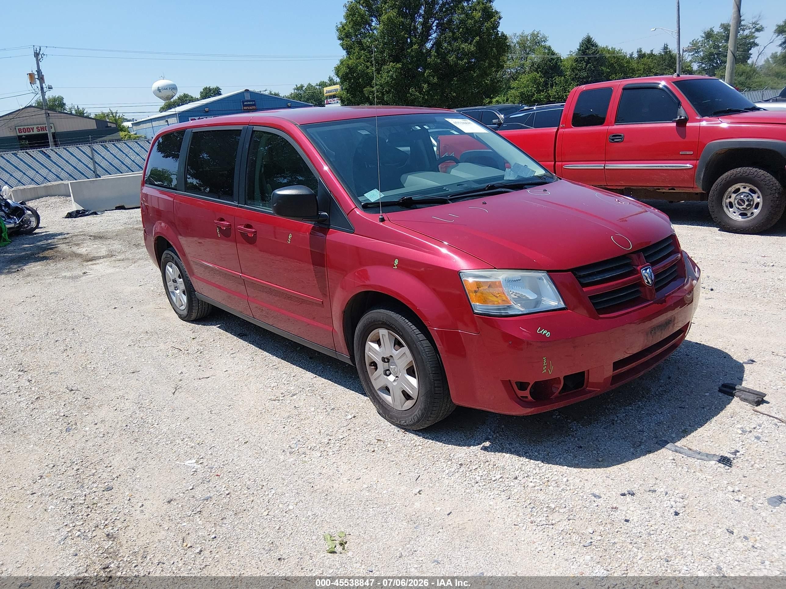 2009 Dodge Grand Caravan SE, VIN 1D8HN44E39B511321 — Rear end