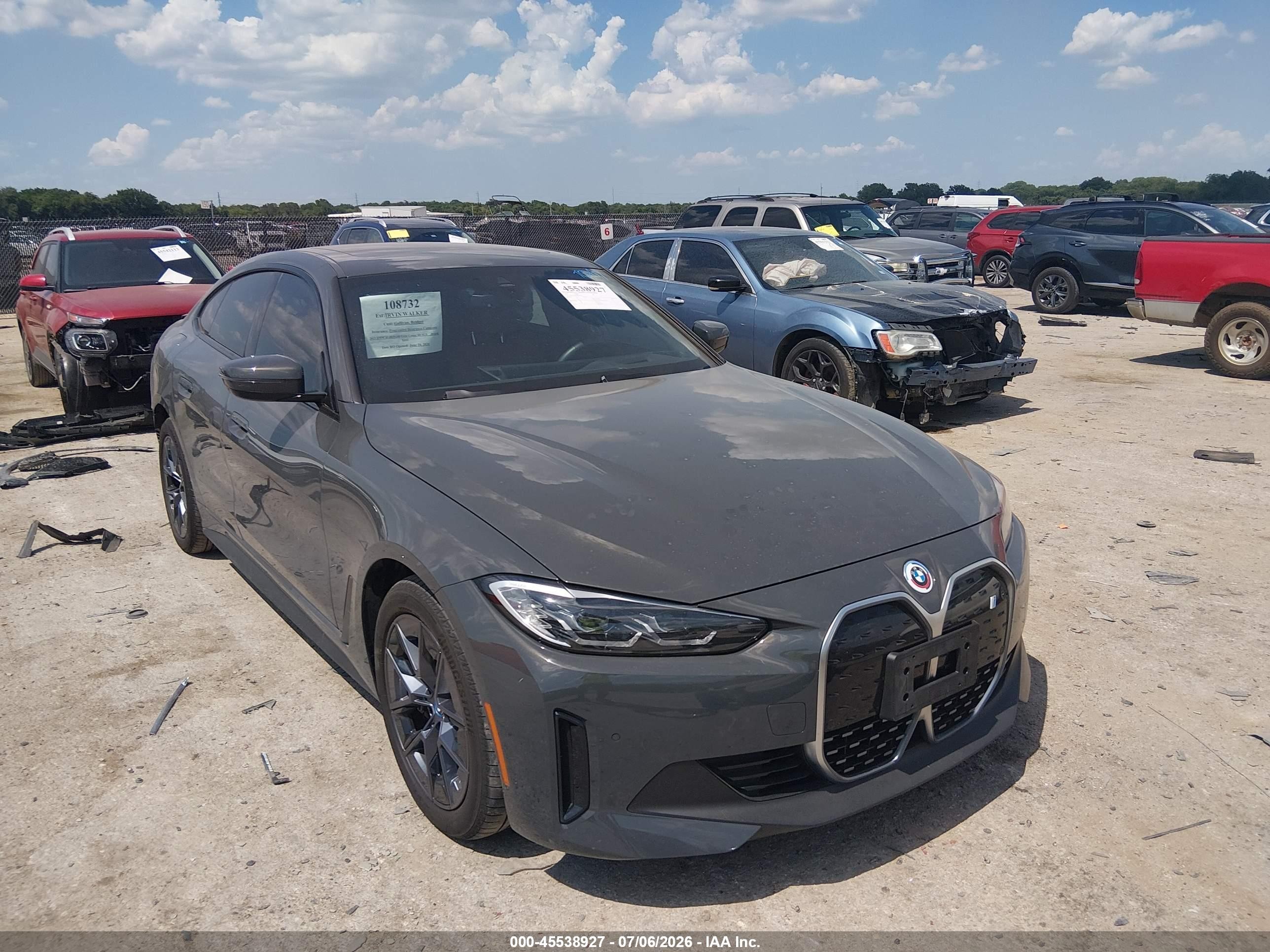 2023 BMW i4 eDrive40, VIN WBY73AW05PFP44766 — Rear end