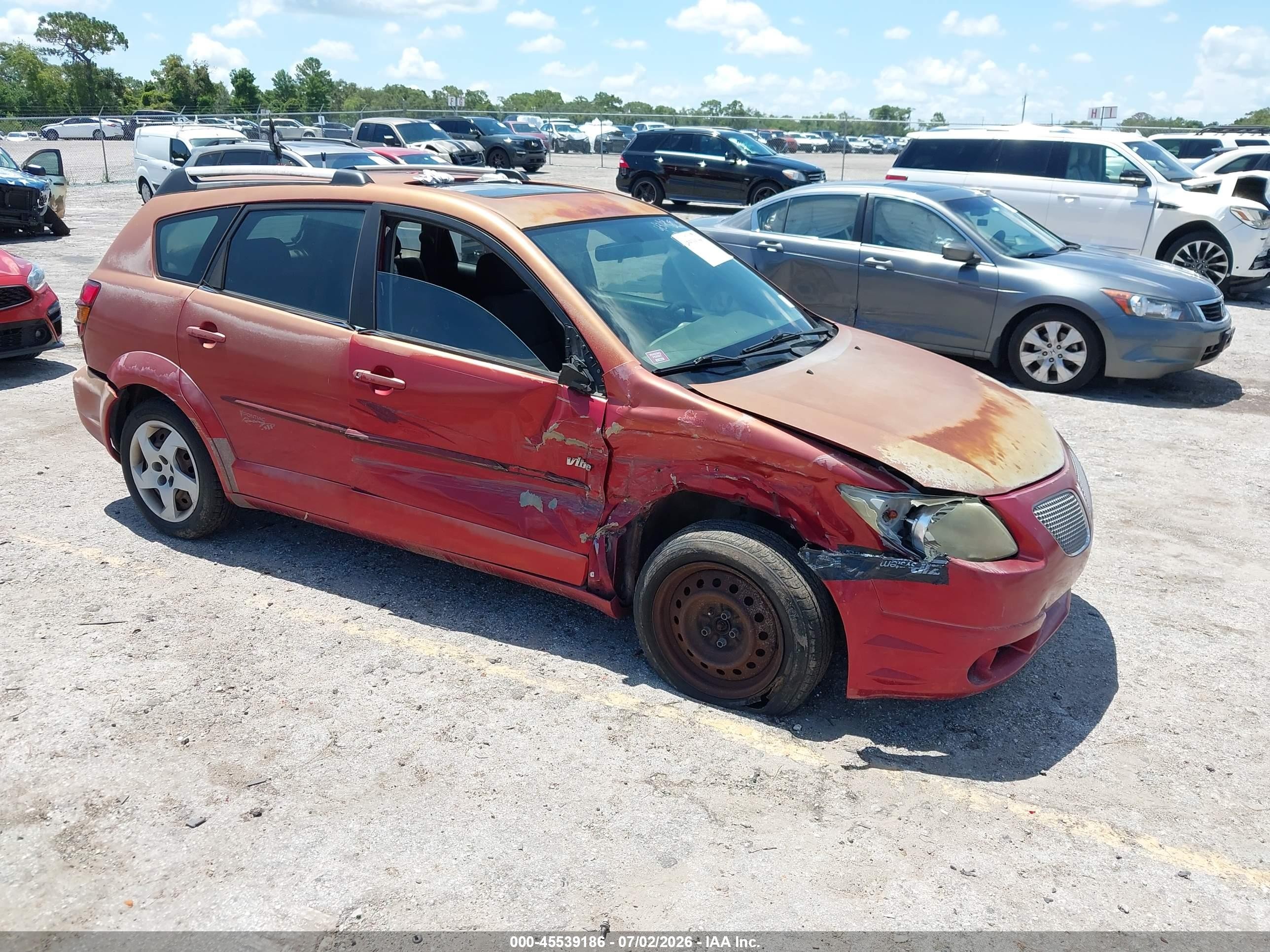 2005 Pontiac Vibe, VIN 5Y2SL63875Z439350 — All over