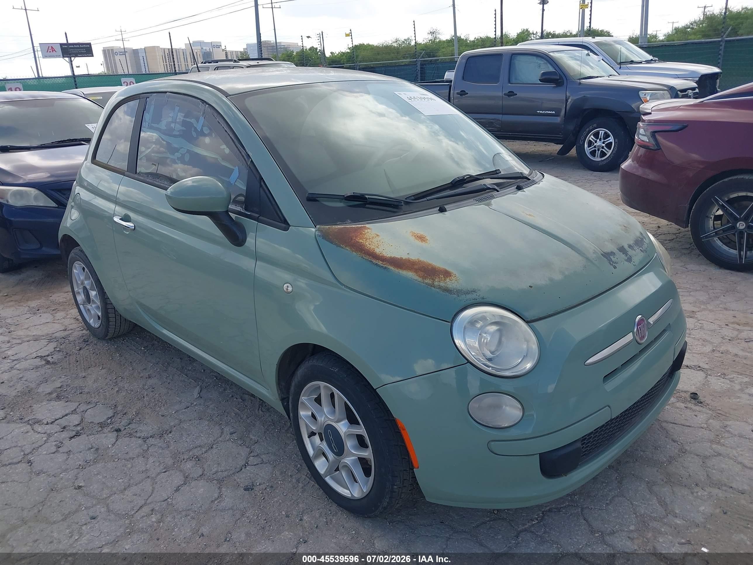 2012 FIAT 500 Pop, VIN 3C3CFFAR7CT194789 — Normal wear