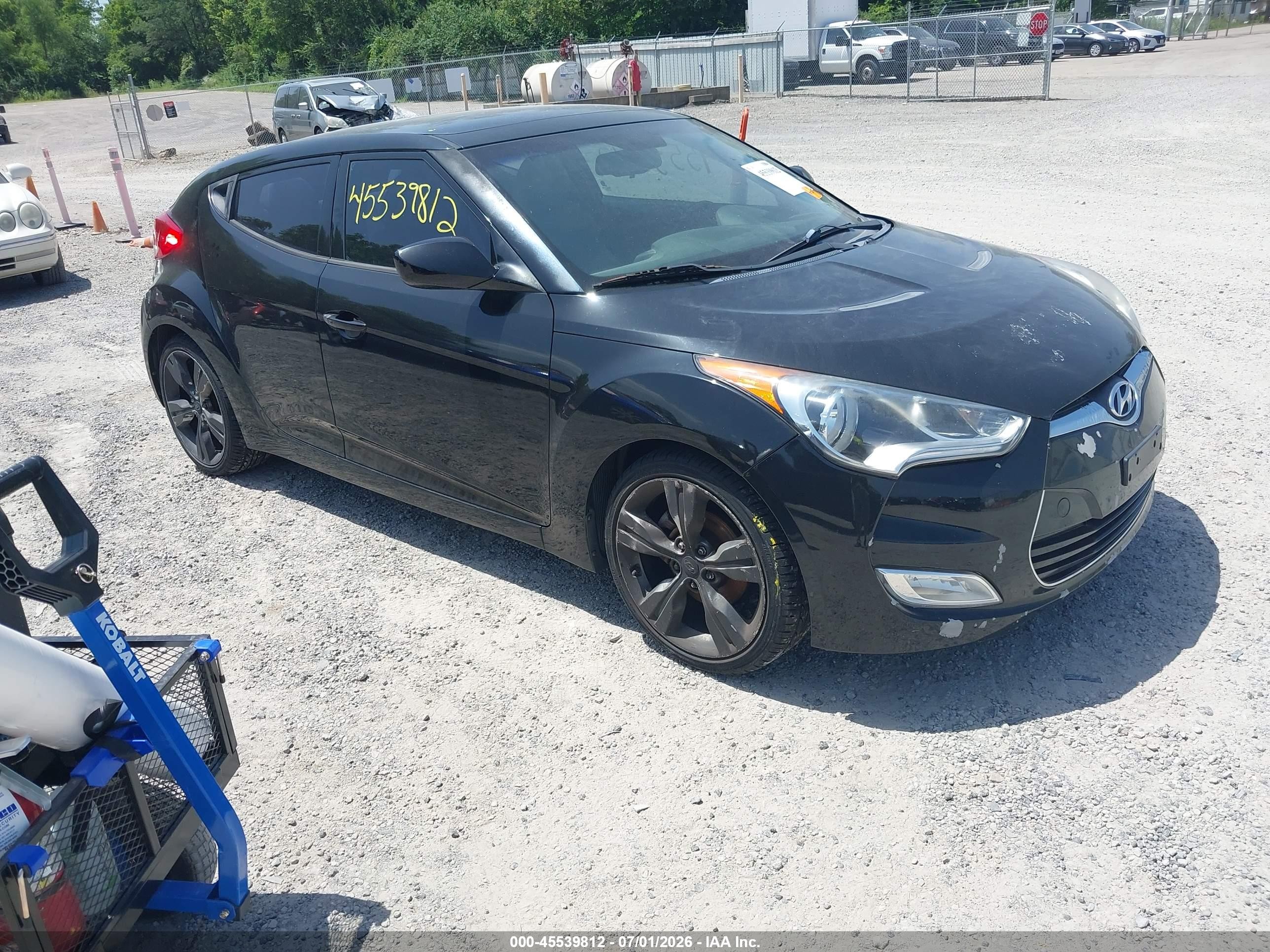2012 Hyundai Veloster w/Black Int, VIN KMHTC6AD0CU076206 — Normal wear
