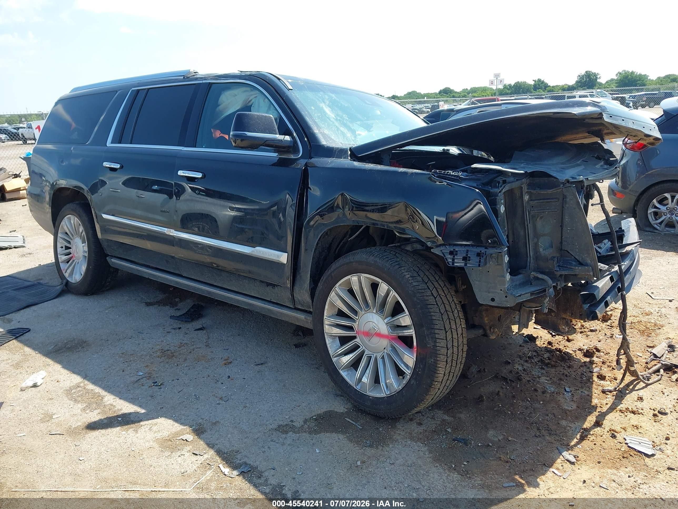 2017 Cadillac Escalade ESV Platinum, VIN 1GYS3KKJ9HR326978 — Rollover