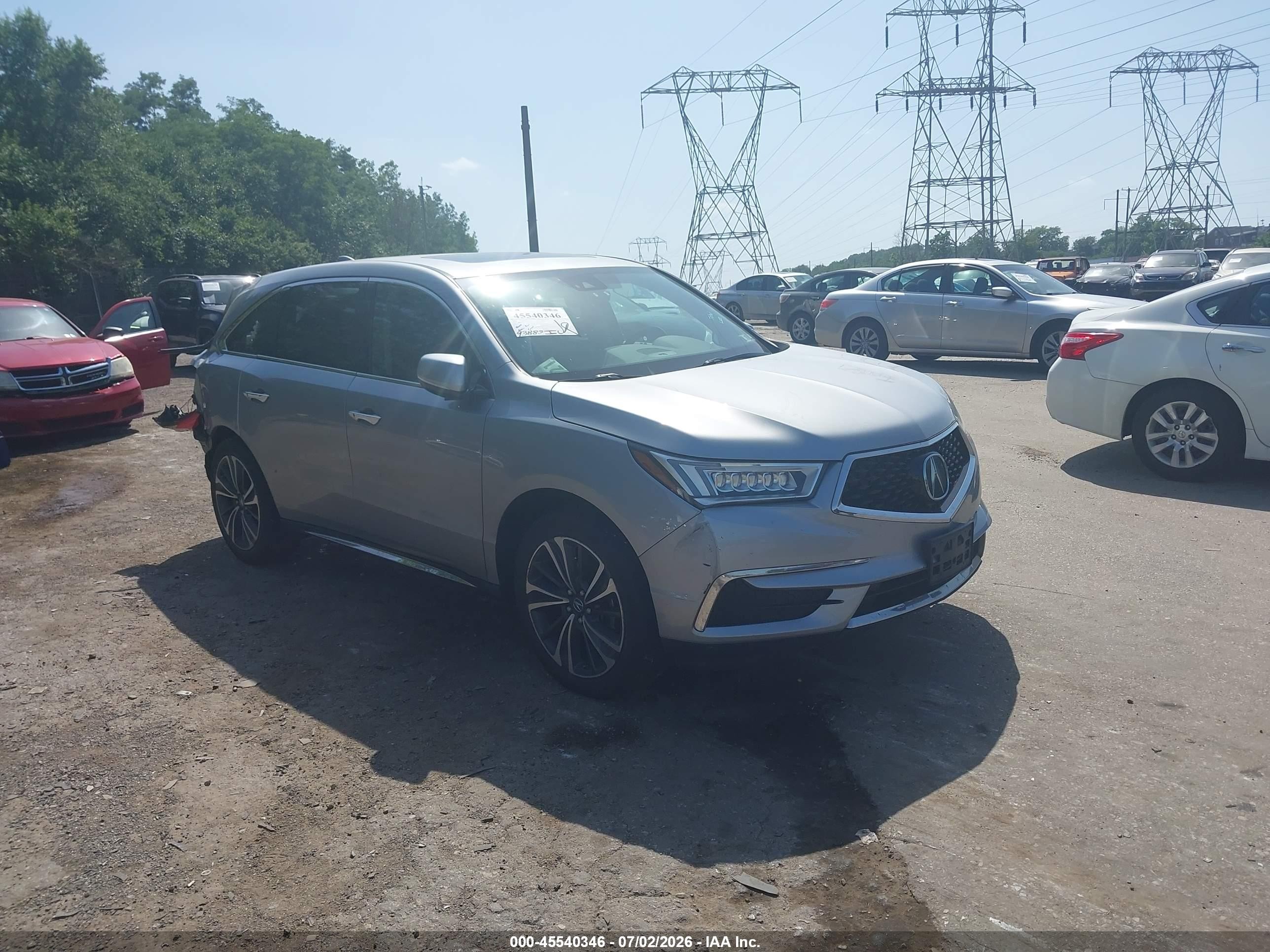 2020 Acura MDX Technology, VIN 5J8YD4H54LL026376 — Rear end