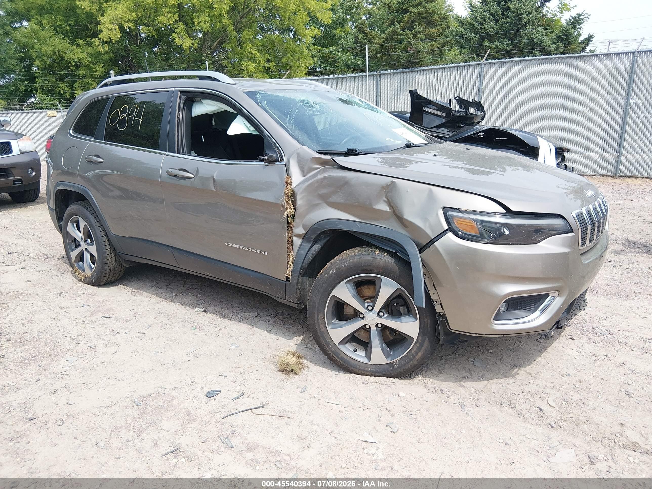 2019 Jeep Cherokee Limited, VIN 1C4PJMDX2KD178076 — Roof
