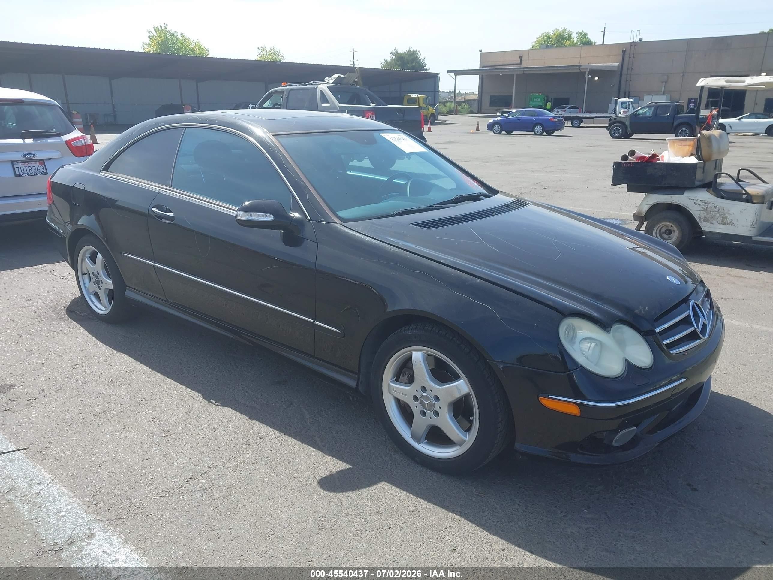 2003 Mercedes-Benz CLK 500, VIN WDBTJ75J43F018571 — Vandalism