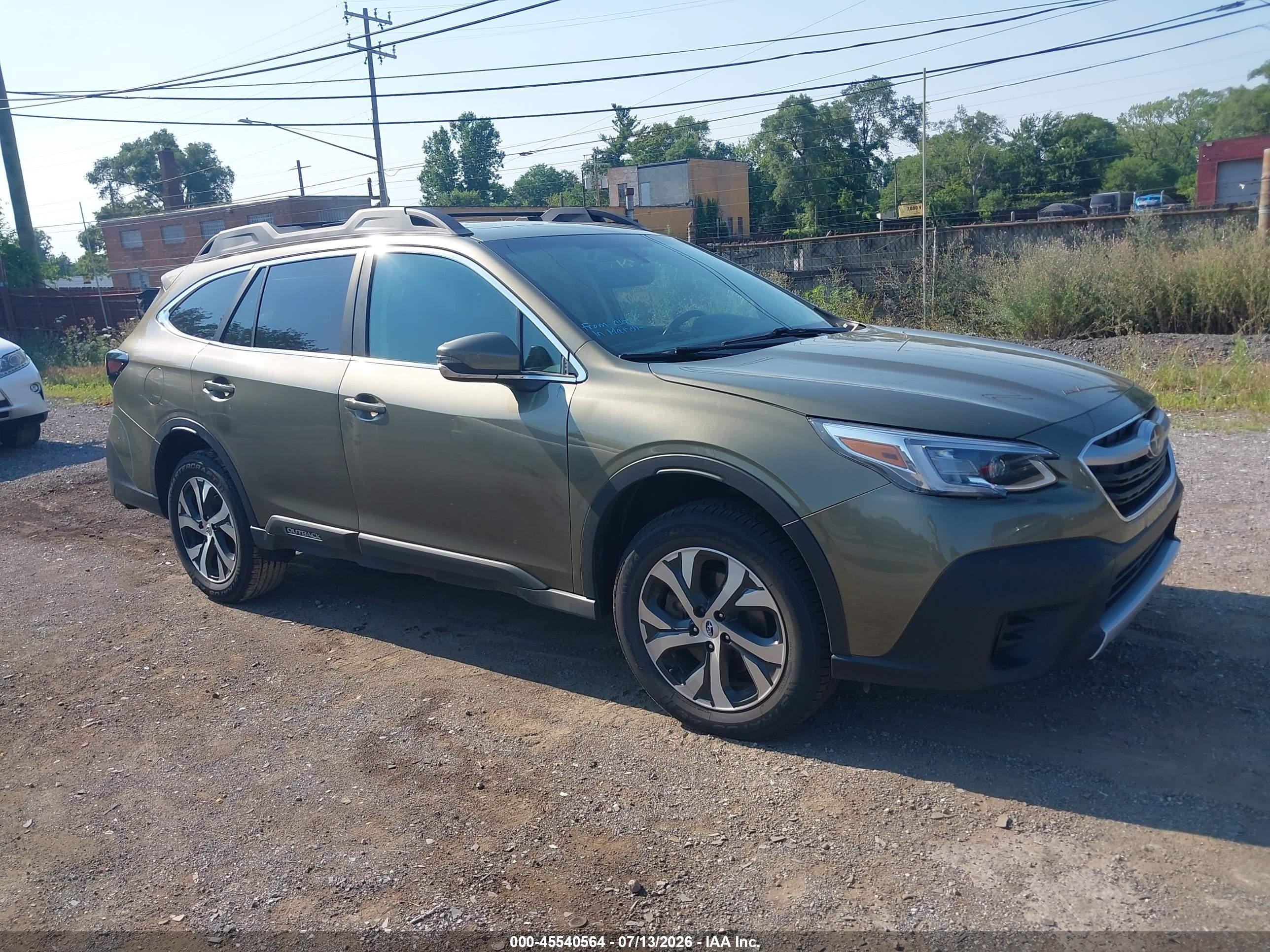 2021 Subaru Outback Limited, VIN 4S4BTANC9M3138970 — Rear end