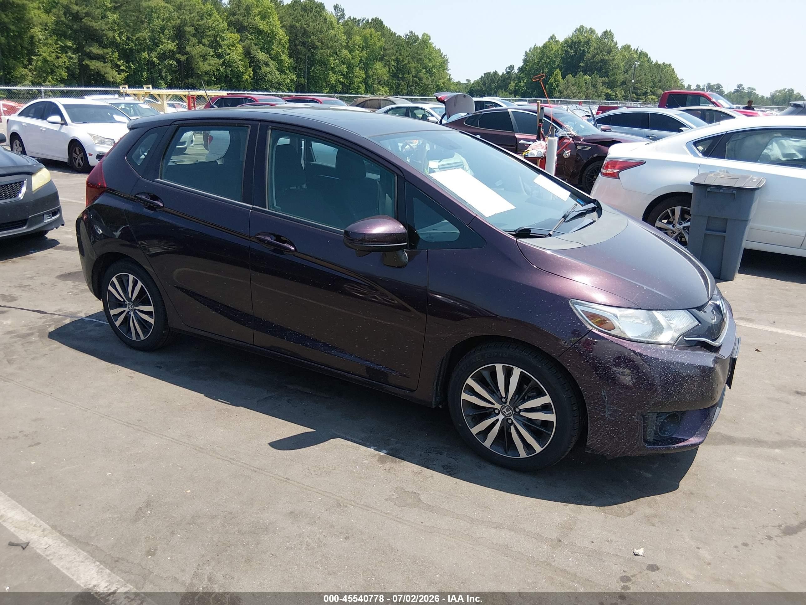 2015 Honda Fit EX-L, VIN 3HGGK5H8XFM759536 — Rear end