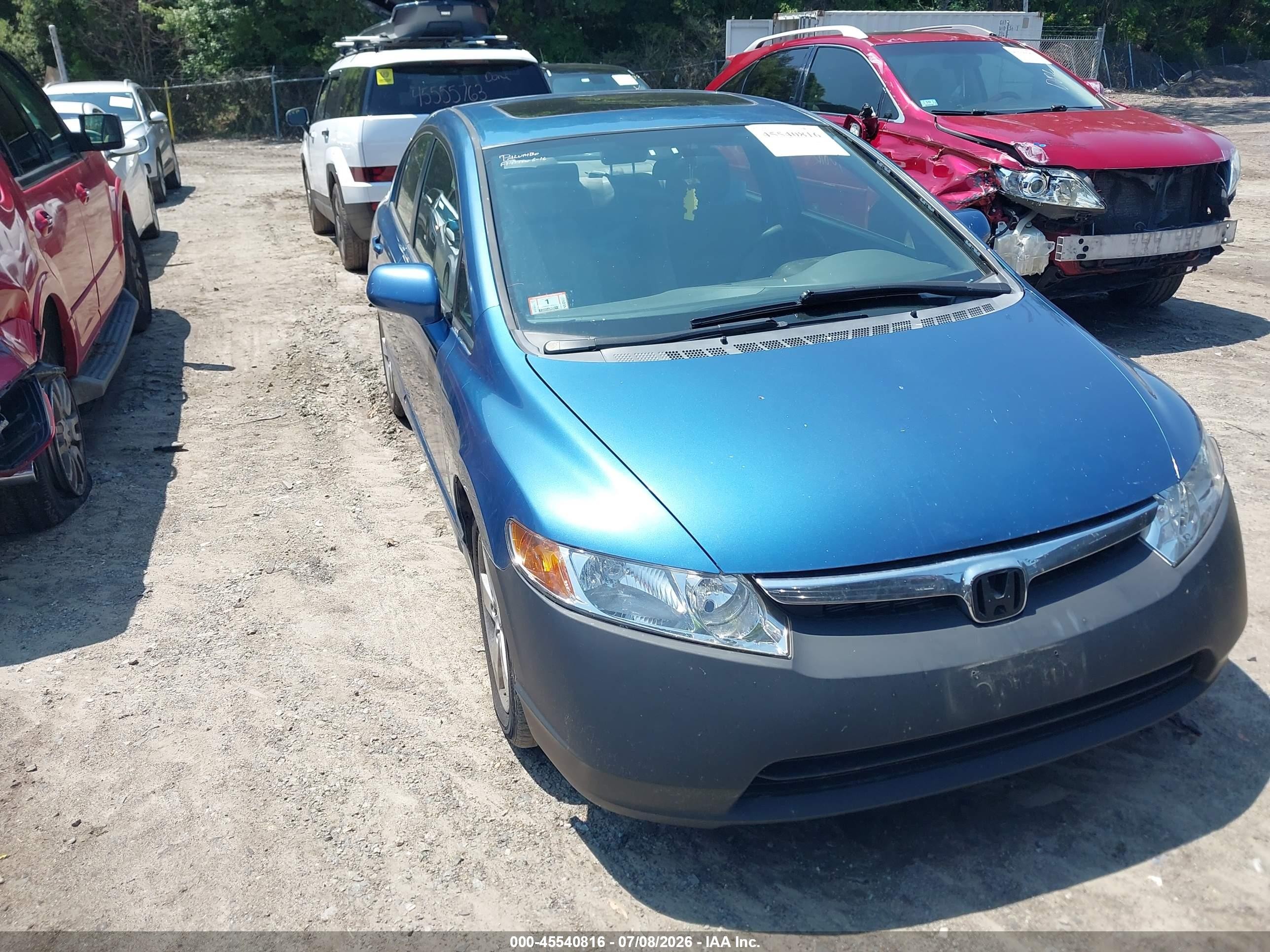 2006 Honda Civic EX, VIN 1HGFA16806L108671 — Зад