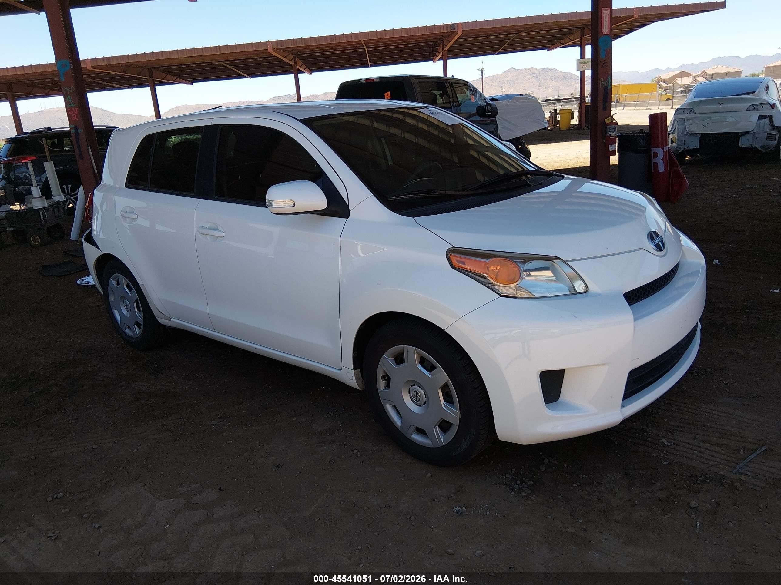 2013 Scion xD, VIN JTKKUPB43D1031306 — Rear end
