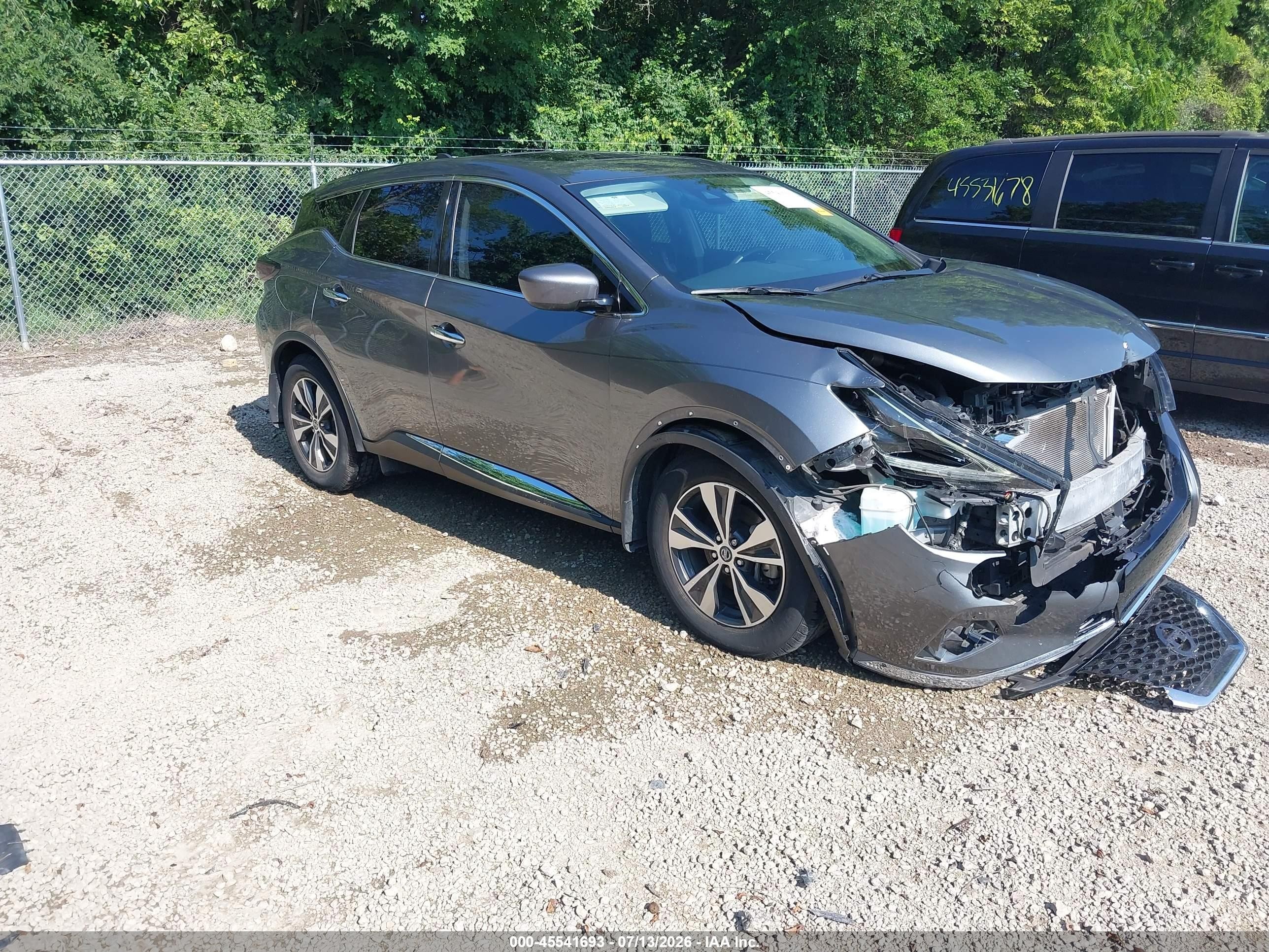 2022 Nissan Murano S, VIN 5N1AZ2AS3NC117370 — Front end
