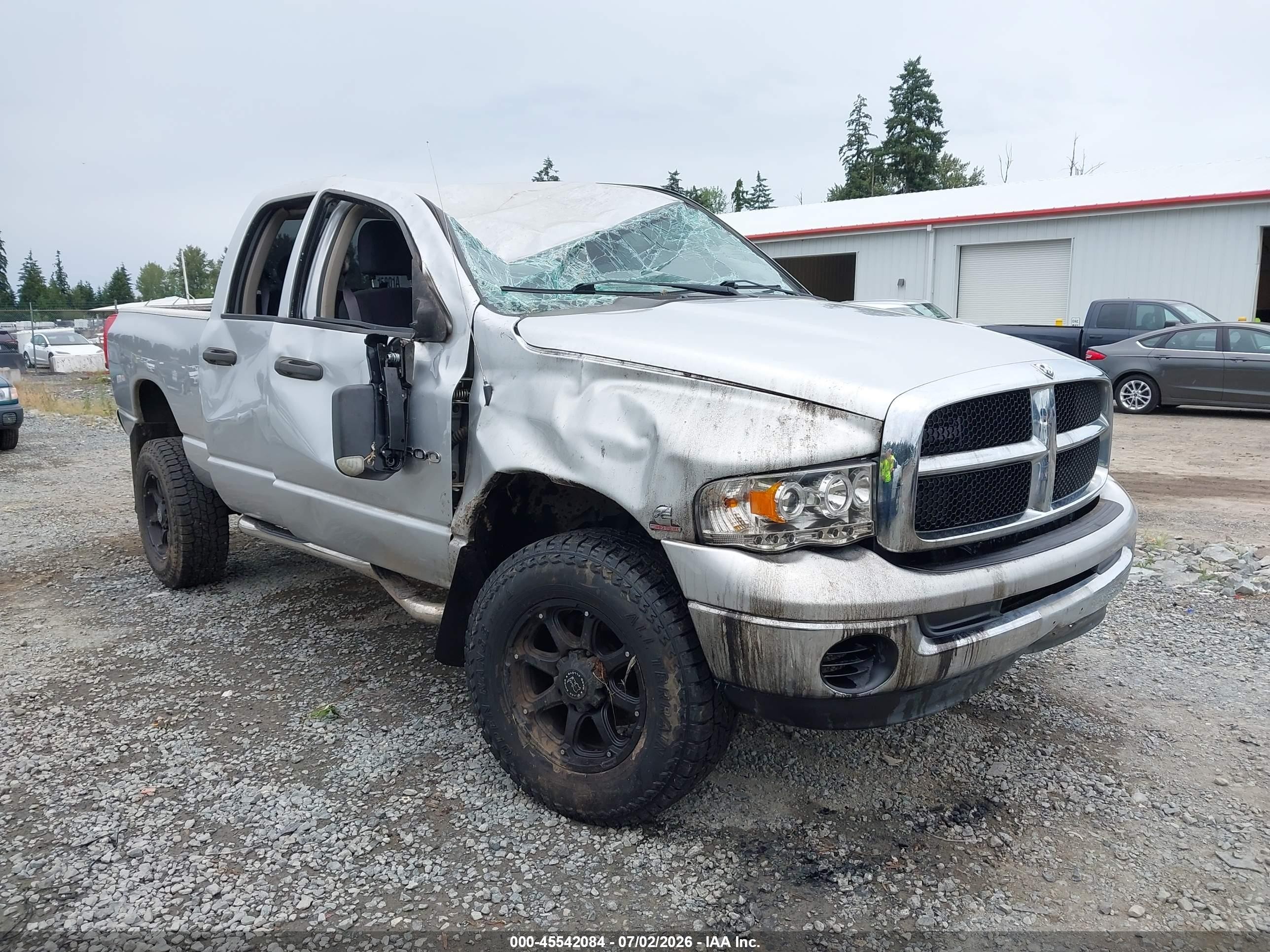 2004 Dodge 2500 SLT, VIN 3D7KU28C34G204998 — Rollover