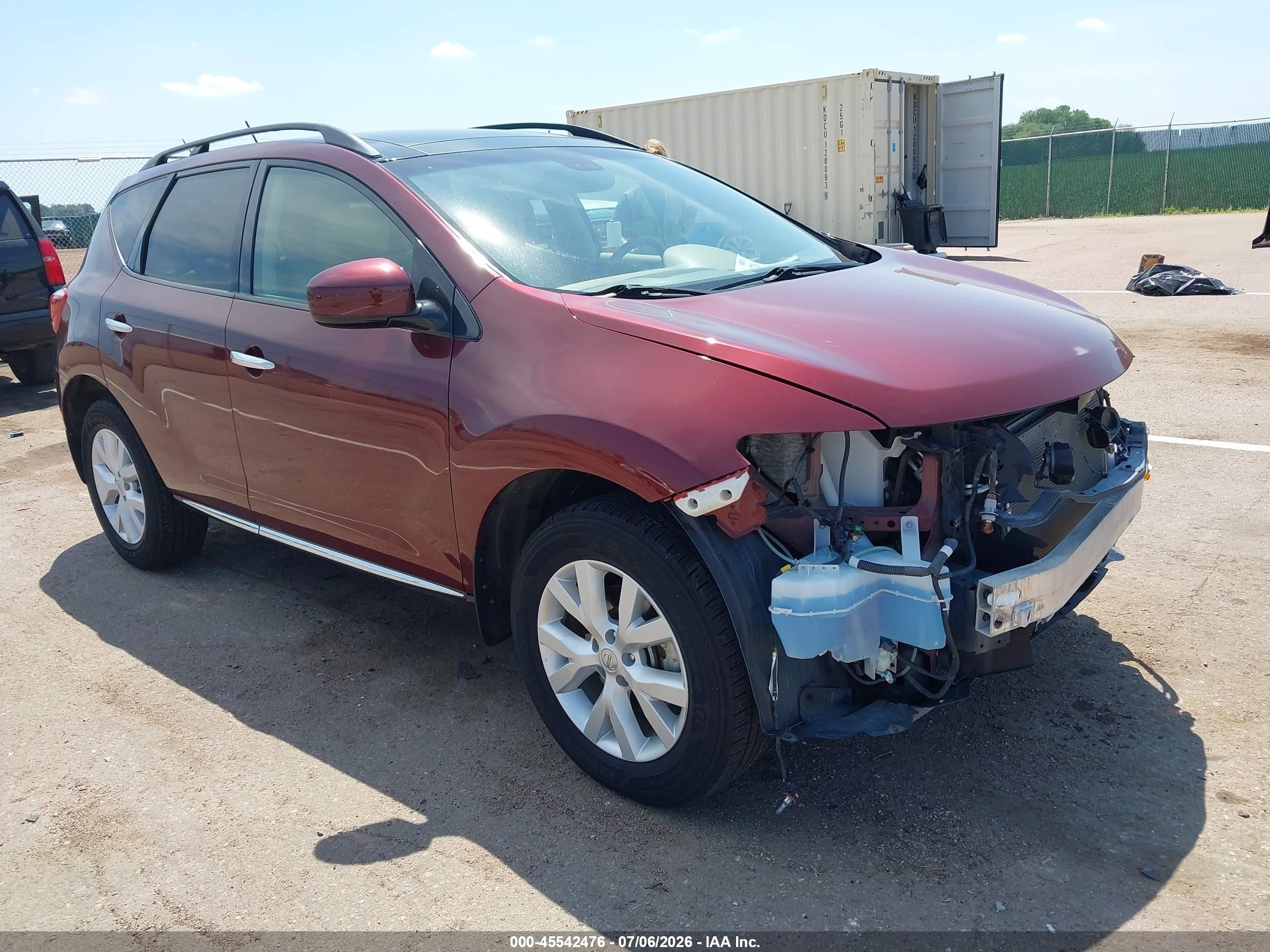 2011 Nissan Murano SL, VIN JN8AZ1MW8BW183408 — Front end