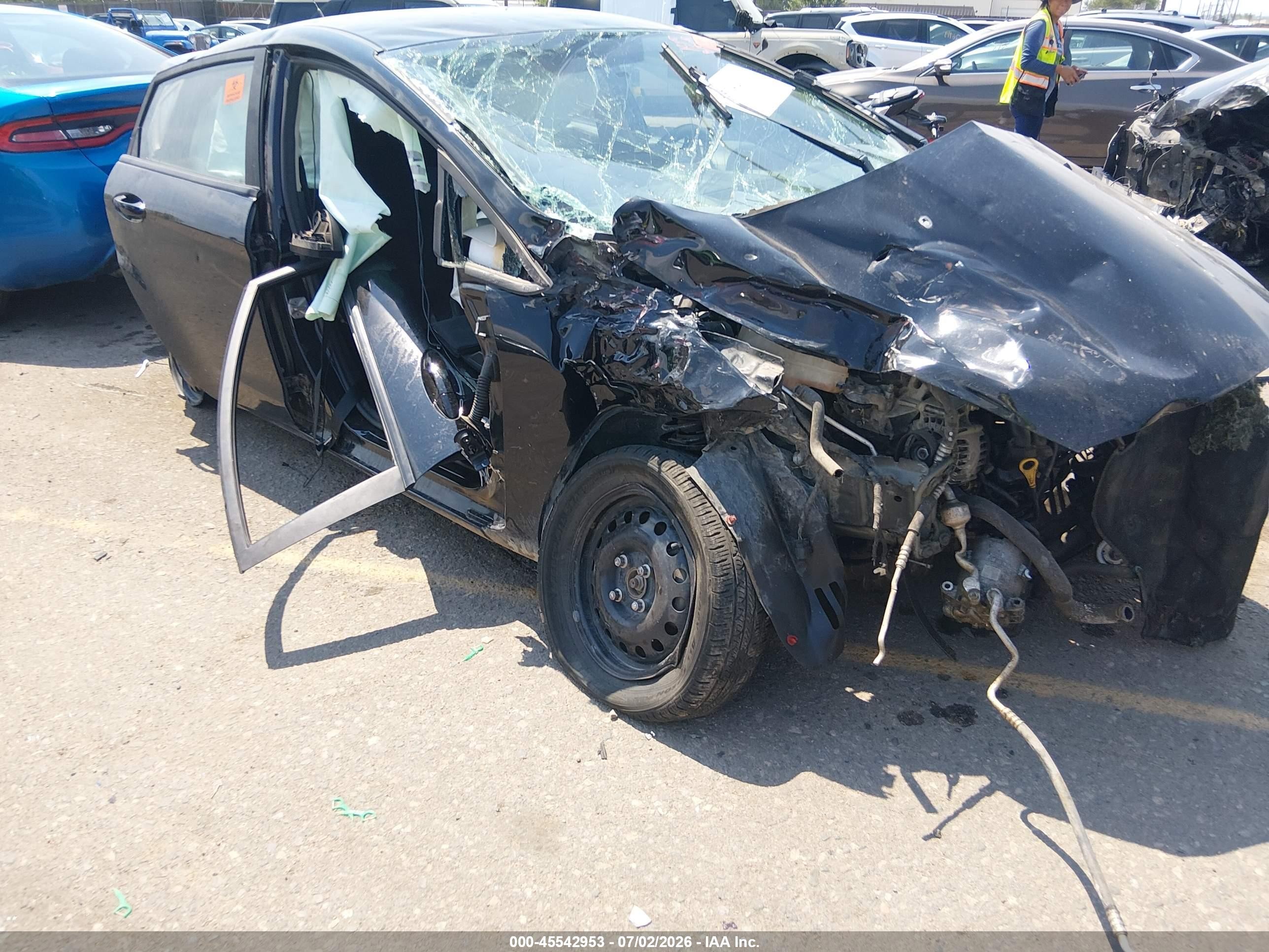 2017 Ford Fiesta S, VIN 3FADP4TJ9HM159574 — Rollover