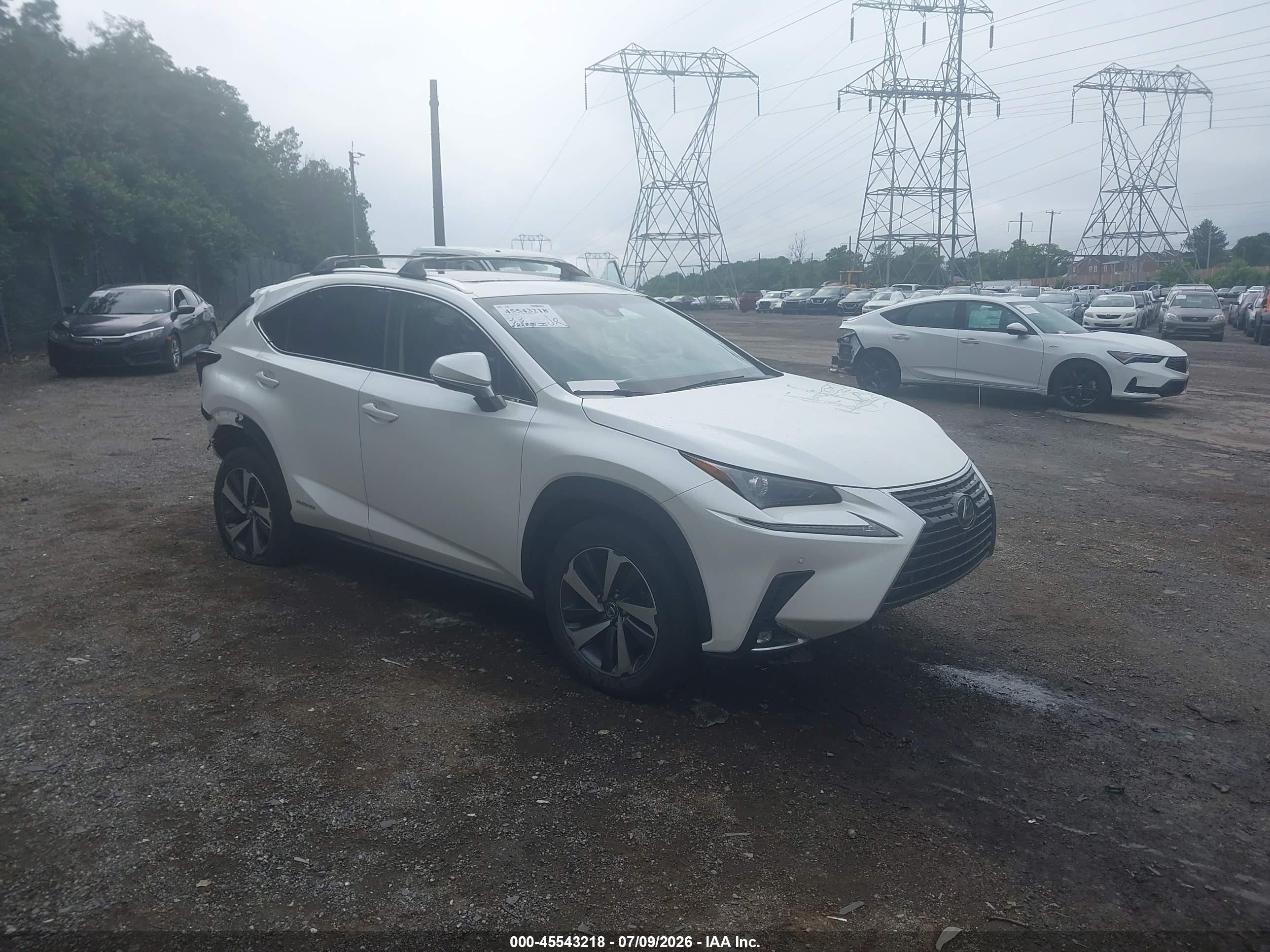 2018 Lexus NX 300h, VIN JTJBJRBZ9J2080133 — Rear end
