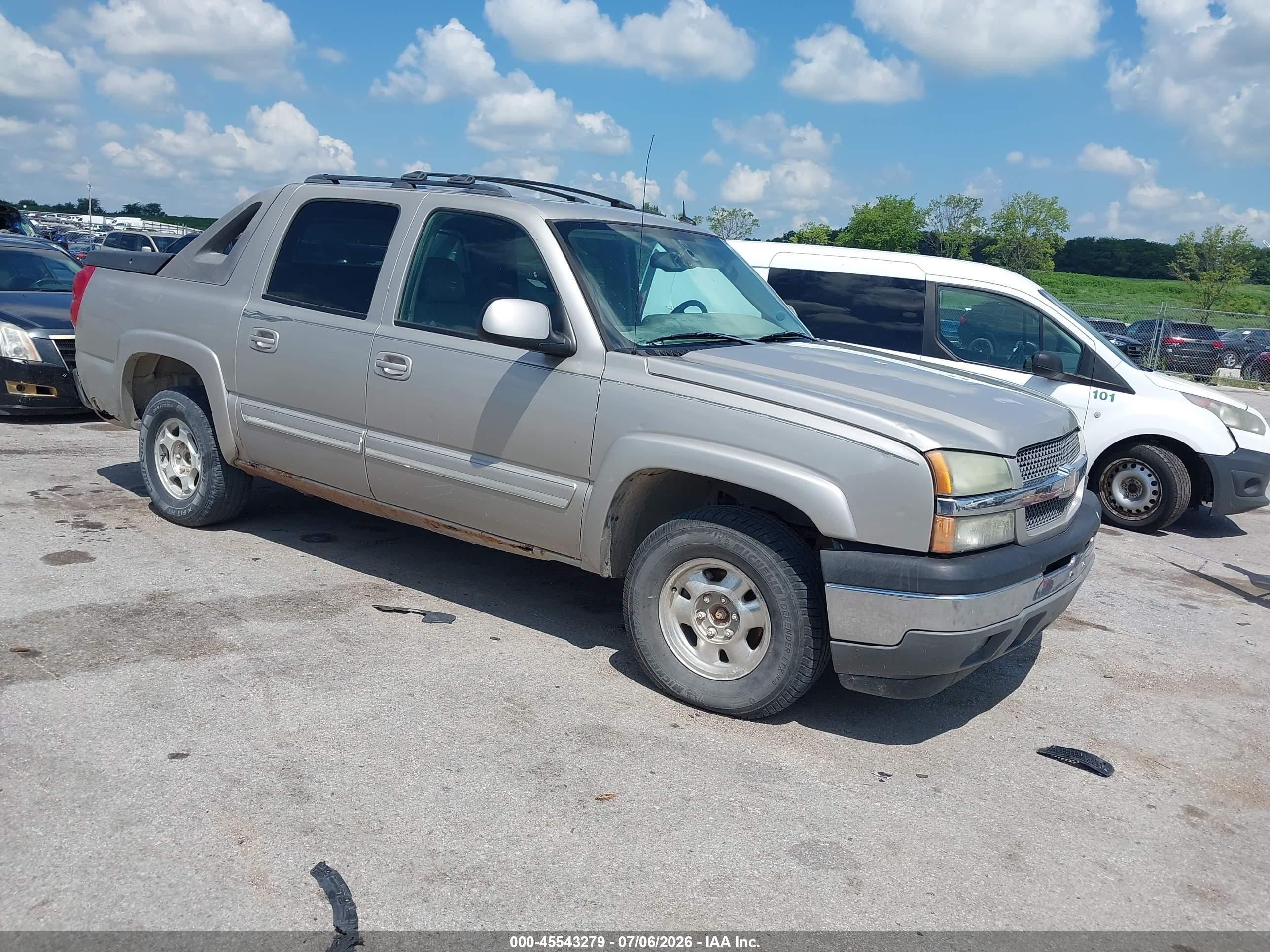 2005 Chevrolet Avalanche Z71, VIN 3GNEK12Z15G222848 — Hail