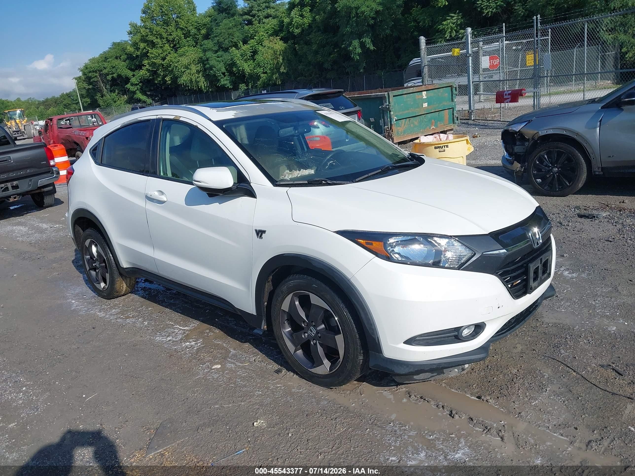 2018 Honda HR-V EX-L, VIN 3CZRU6H76JM716796 — Side