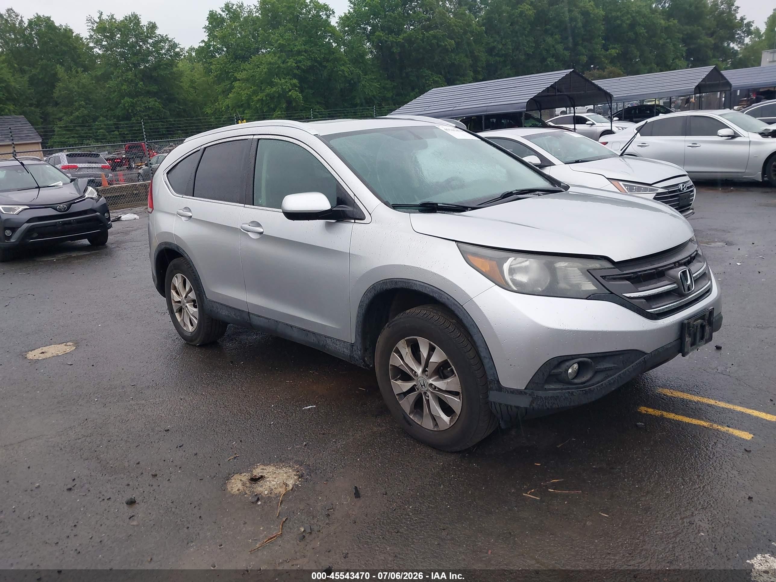 2012 Honda CR-V EX-L, VIN 2HKRM4H76CH620167 — Front end