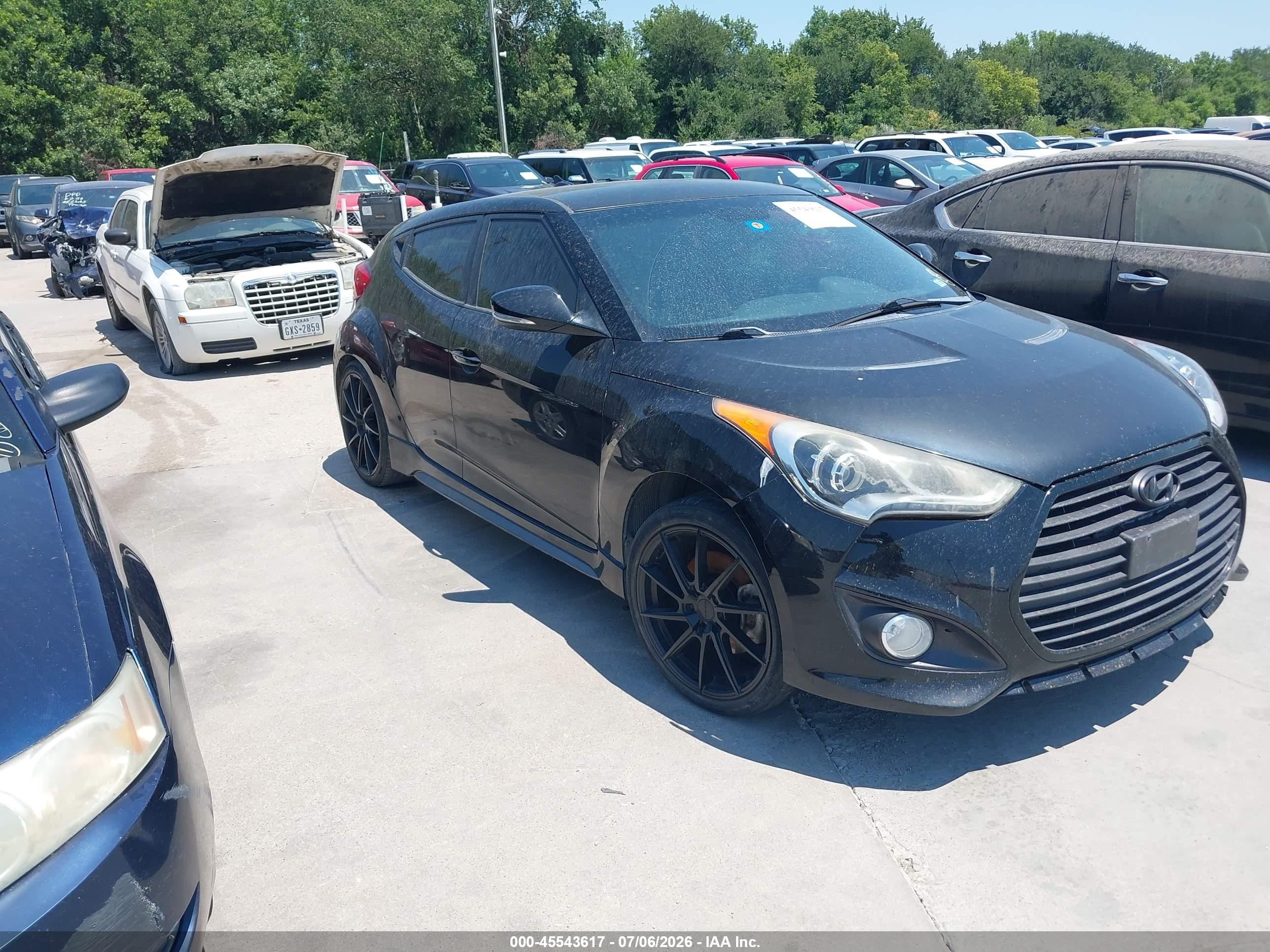 2013 Hyundai Veloster Turbo, VIN KMHTC6AE7DU169556 — Repossession