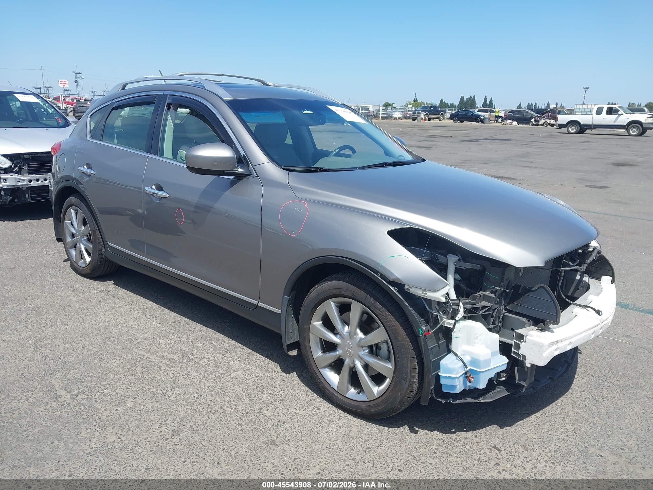 2010 Infiniti EX Journey, VIN JN1AJ0HR3AM756570 — Front end