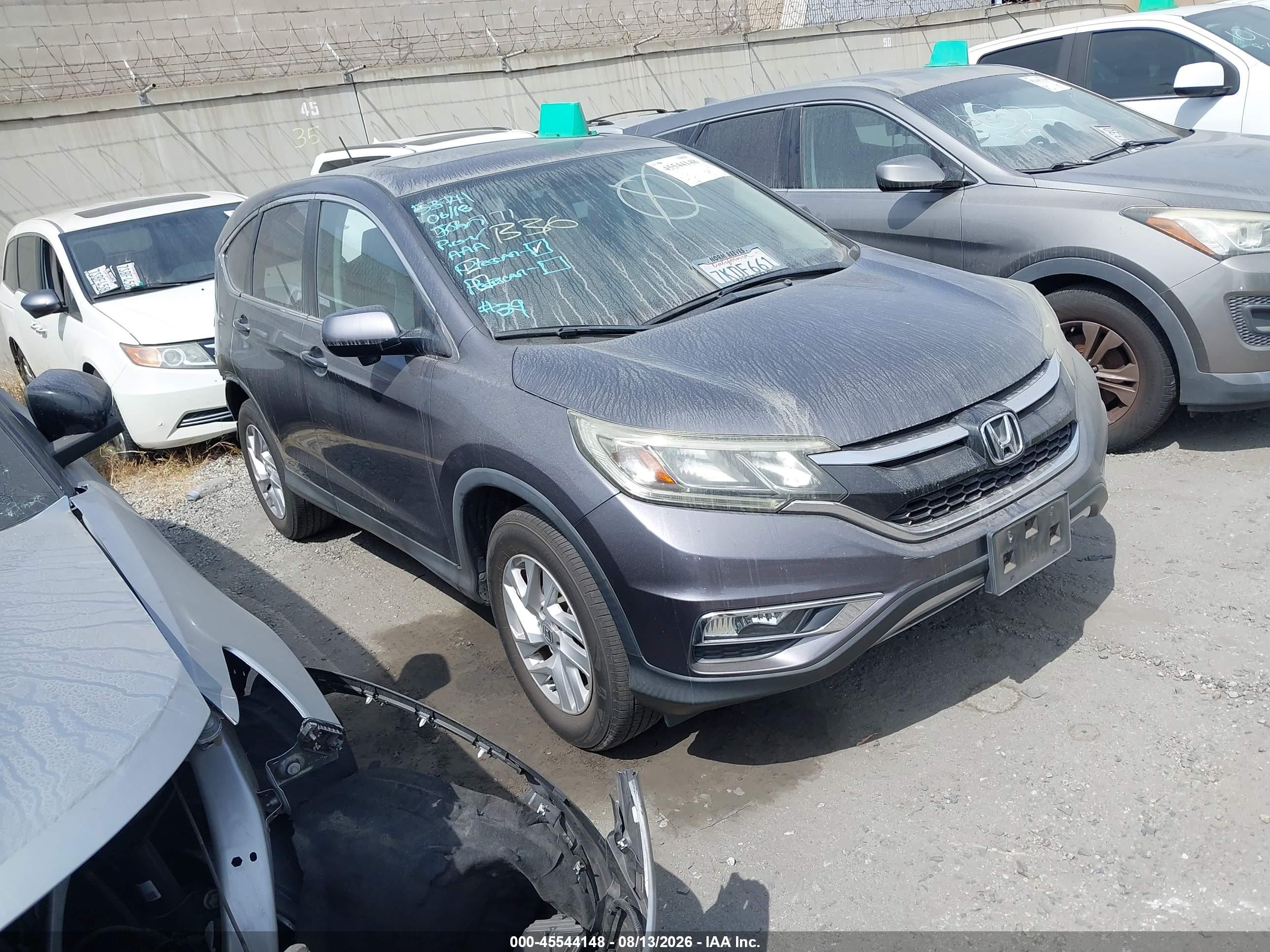 2015 Honda CR-V EX, VIN 3CZRM3H52FG700324 — Rear end