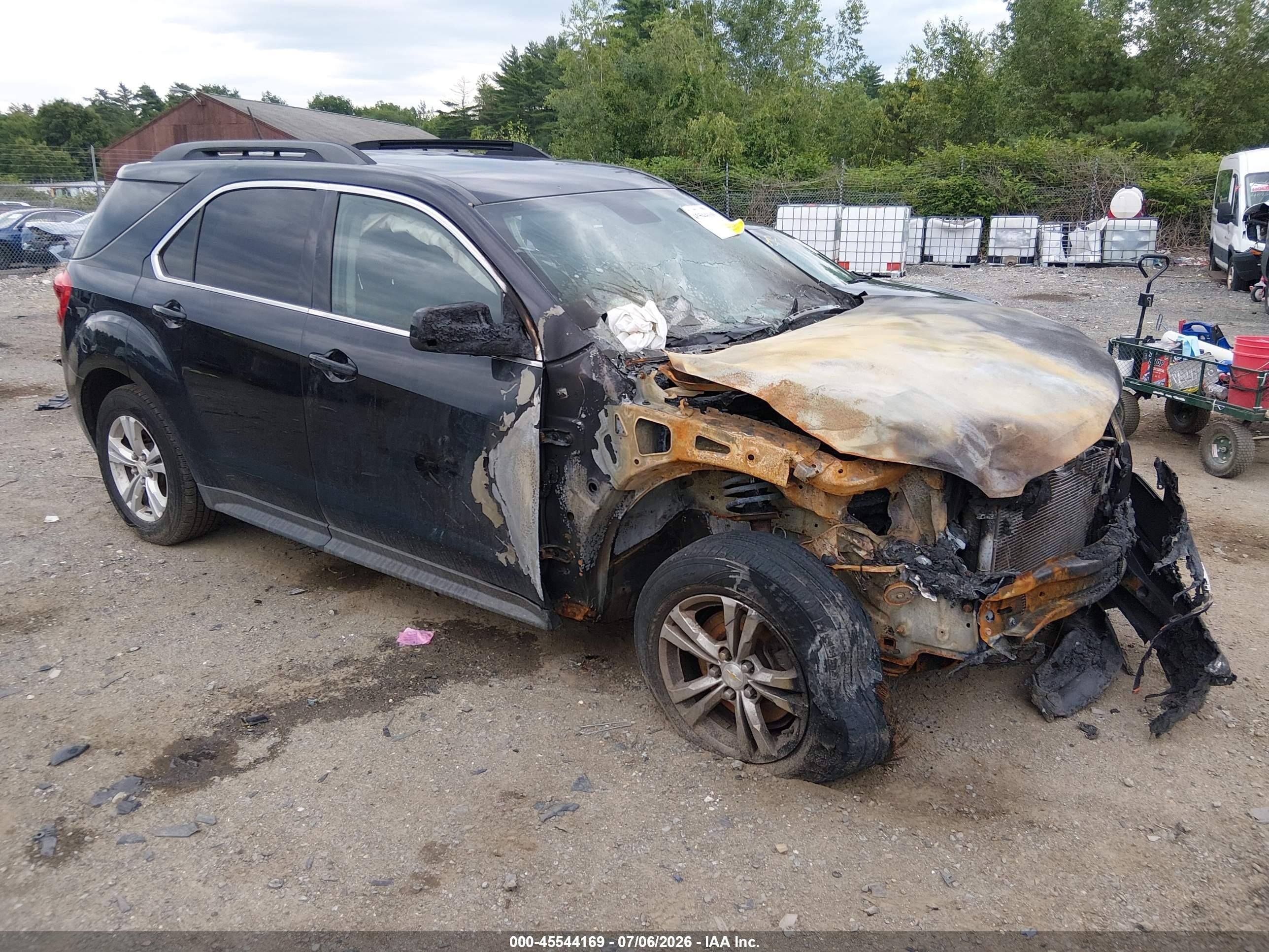2013 Chevrolet Equinox LT, VIN 2GNFLEEK3D6191684 — Engine fire