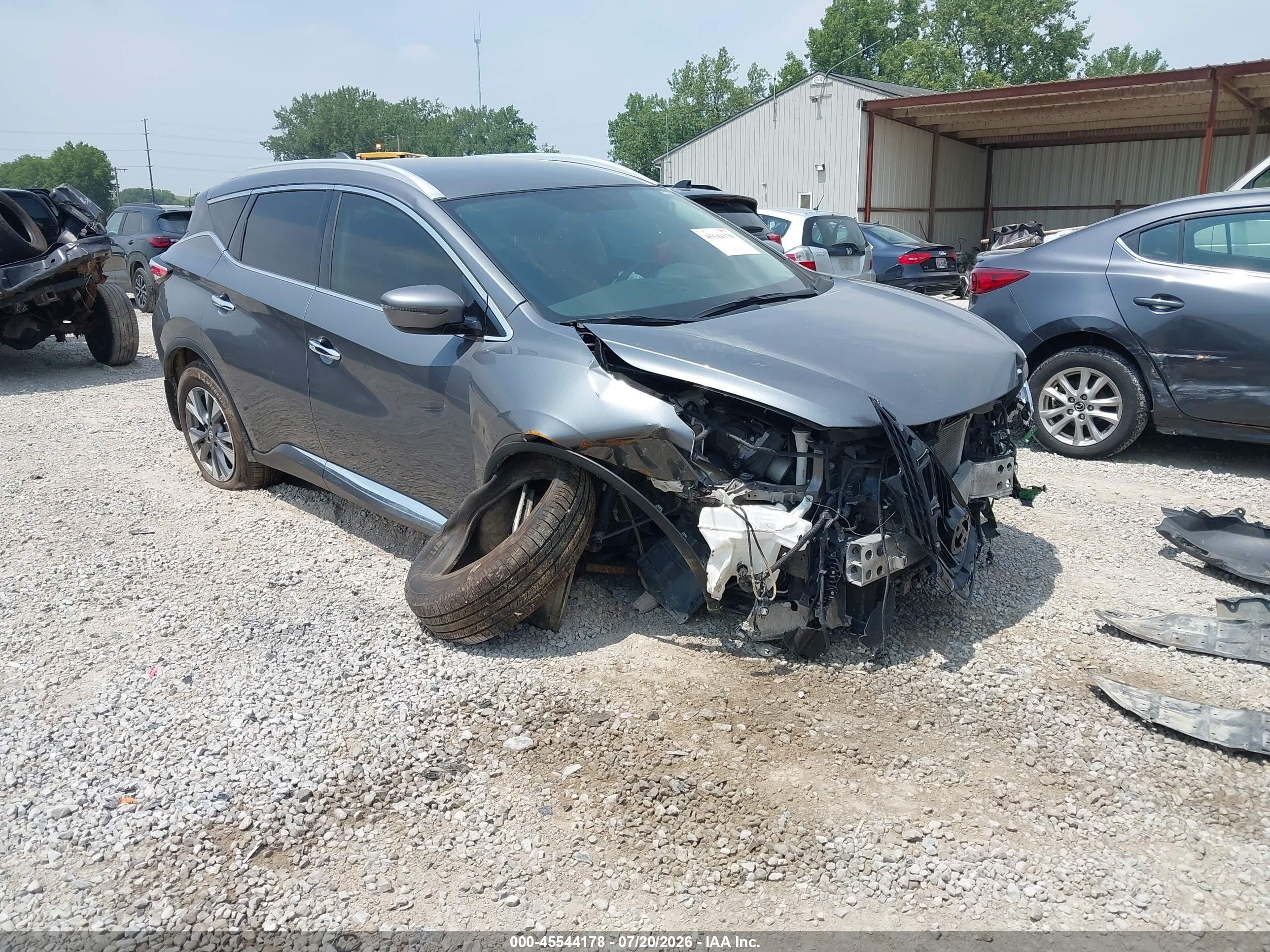 2017 Nissan Murano S, VIN 5N1AZ2MH0HN175901 — Front end
