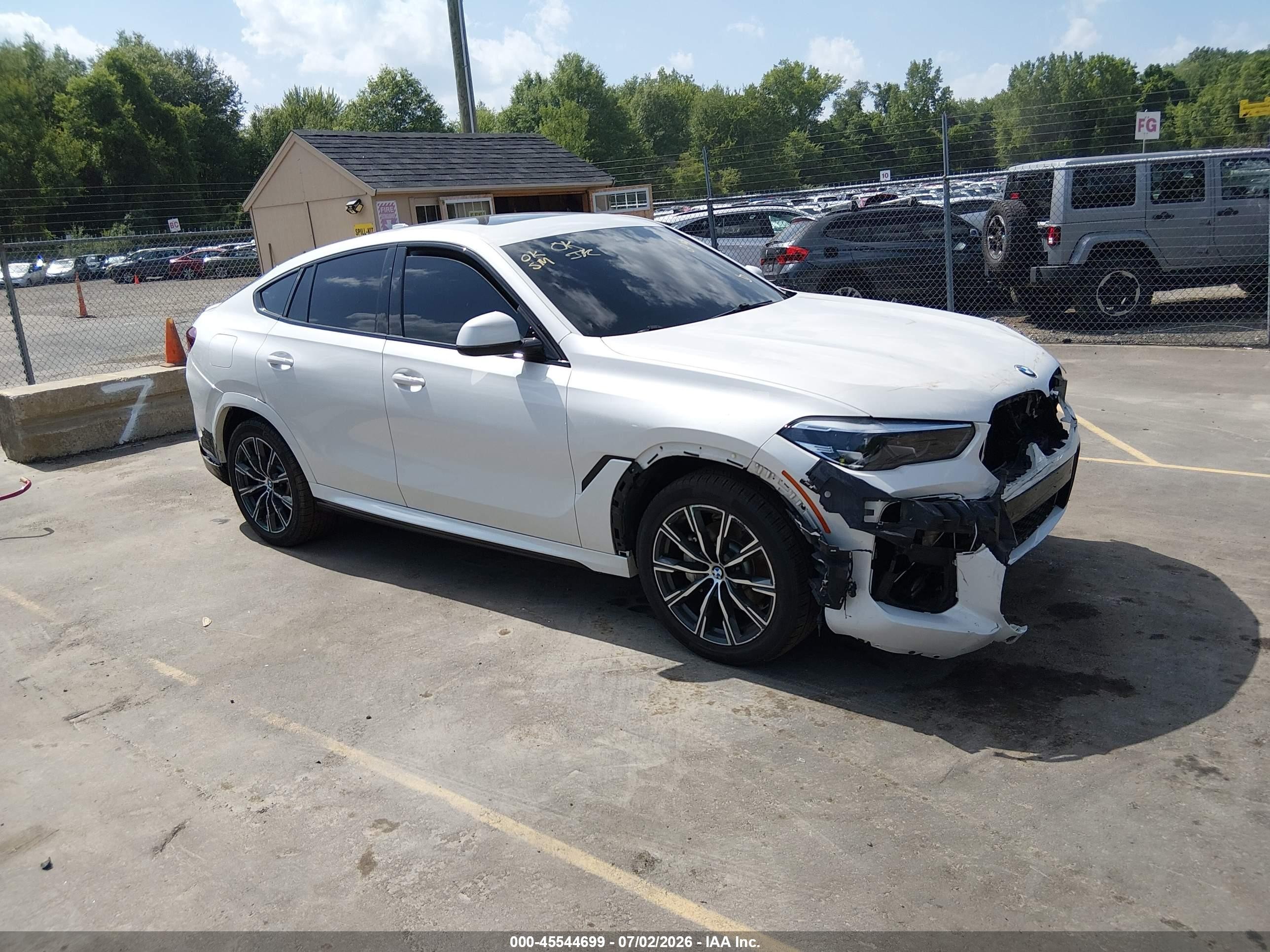2021 BMW X6 xDrive40i, VIN 5UXCY6C03M9E61989 — All over