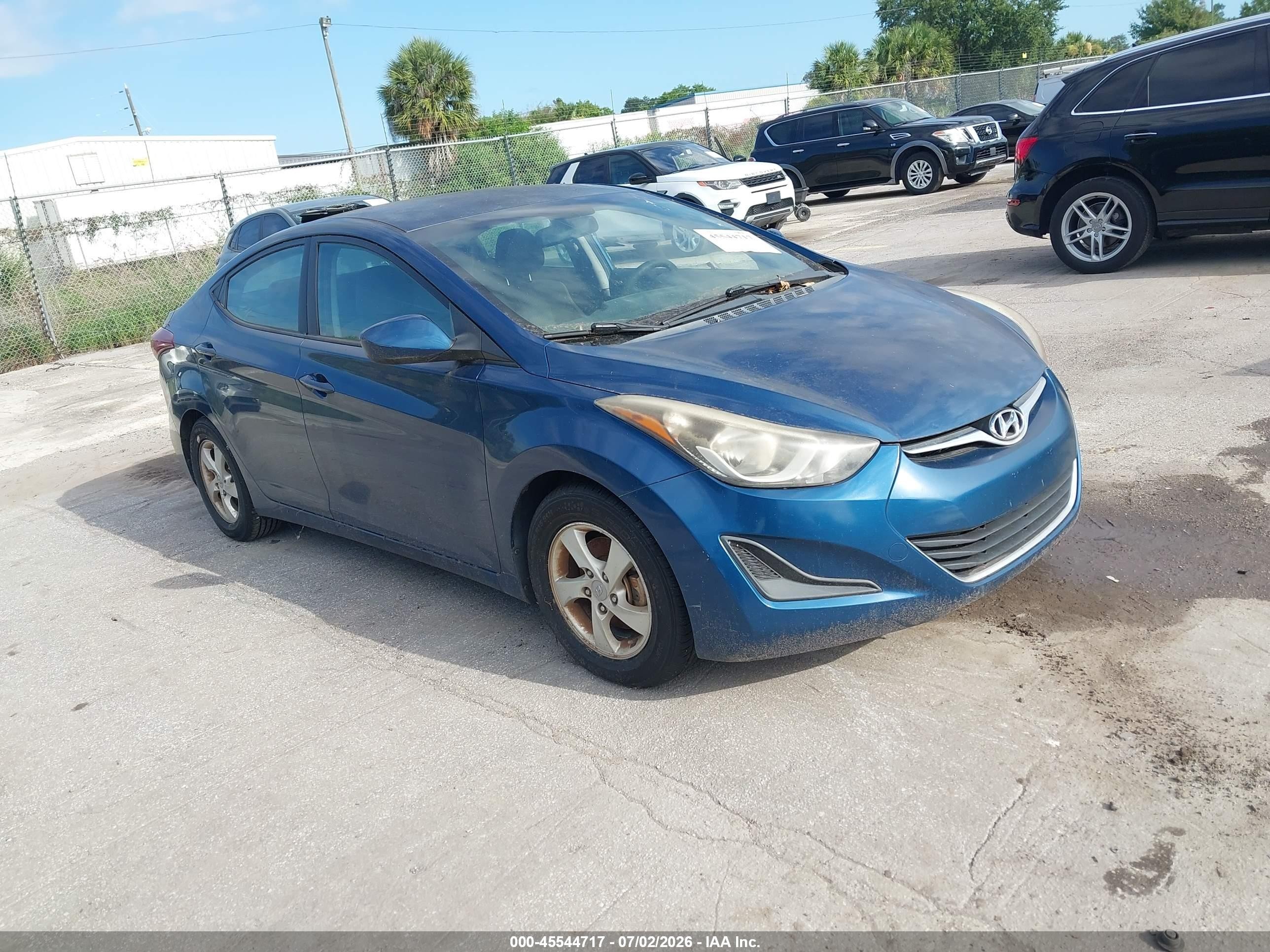 2014 Hyundai Elantra SE, VIN KMHDH4AE0EU201209 — Normal wear