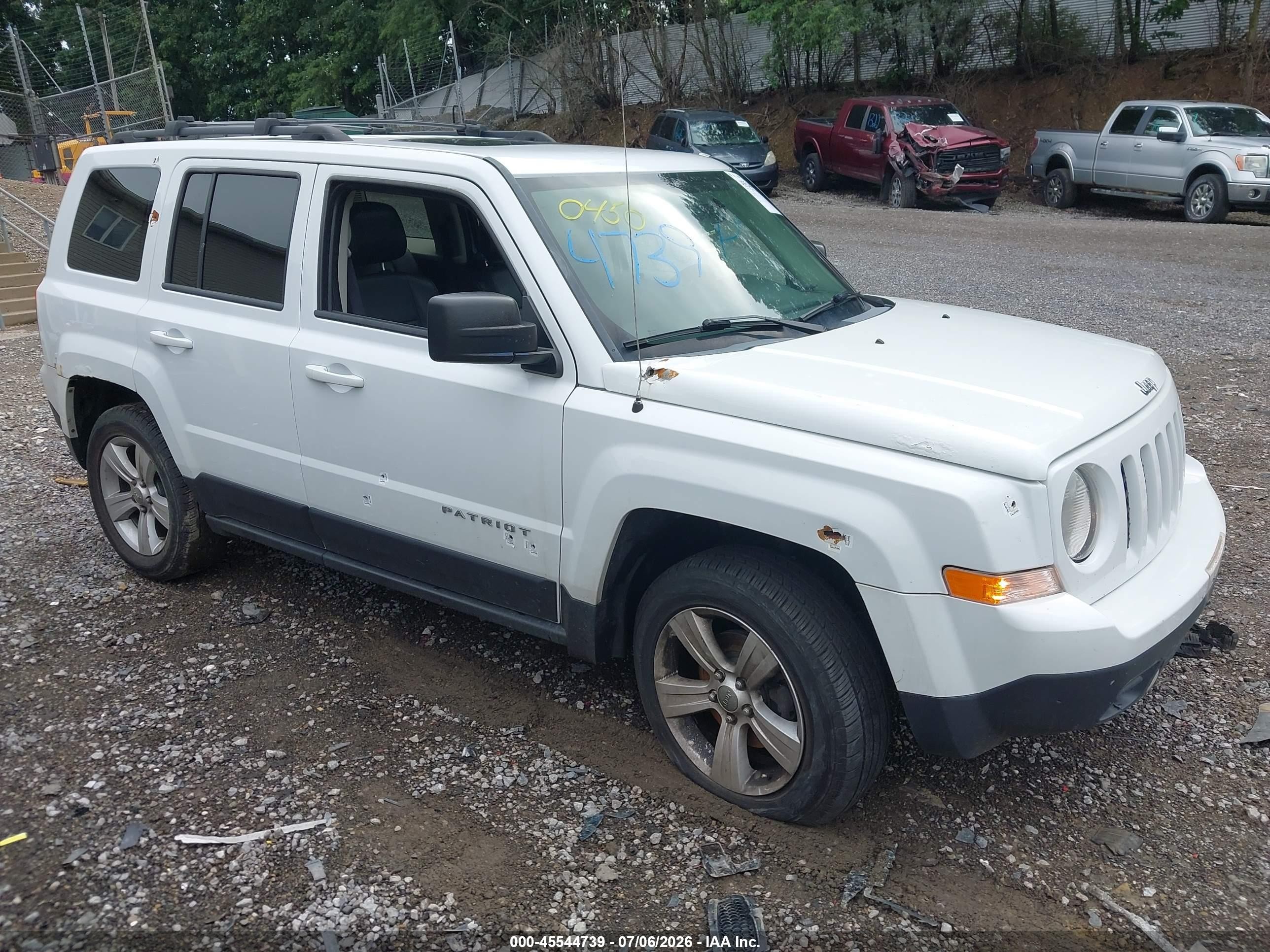 2015 Jeep Patriot High Altitude, VIN 1C4NJRFB2FD370450 — Vandalism