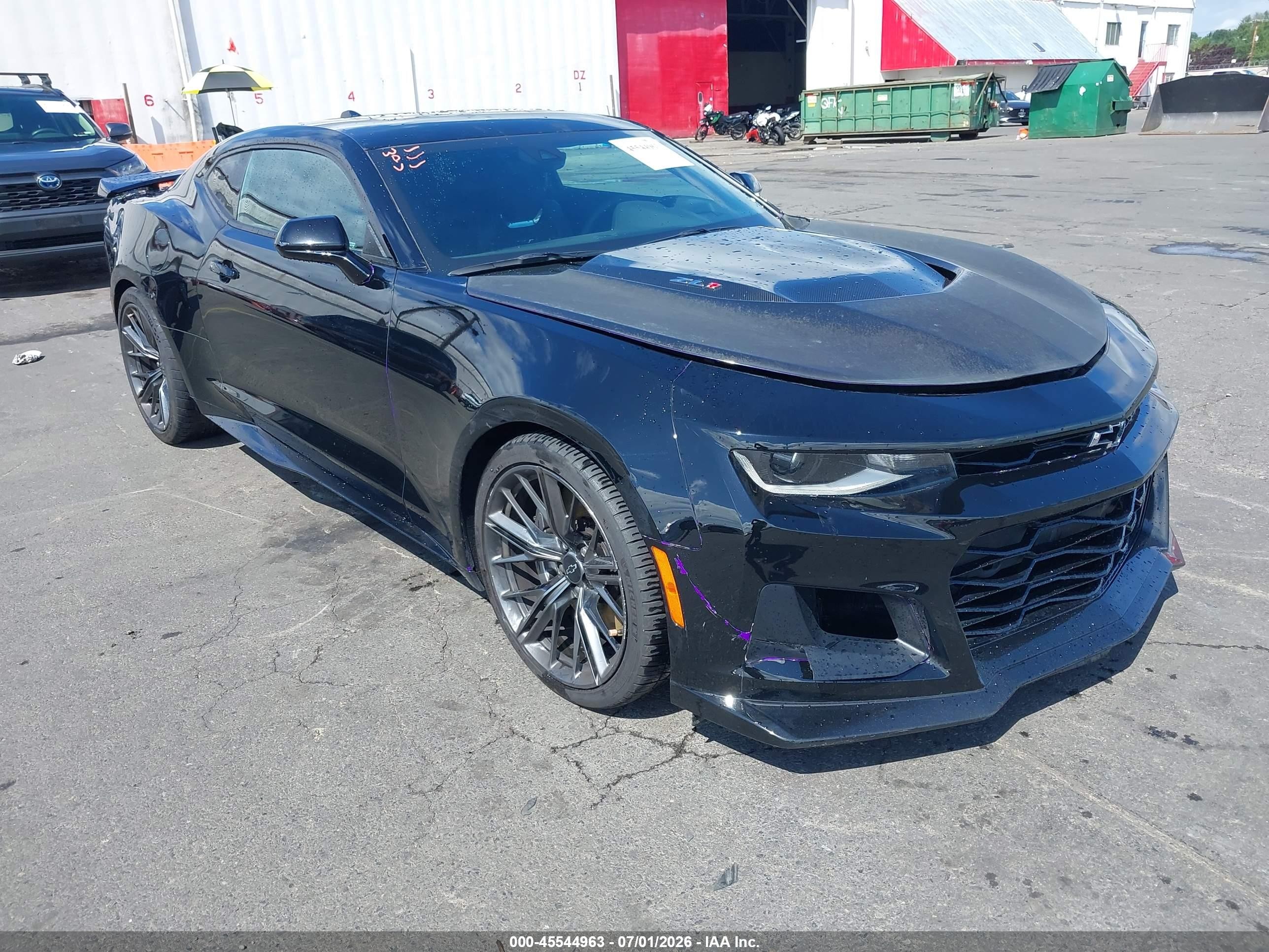 2022 Chevrolet Camaro ZL1, VIN 1G1FK1R67N0103420 — После угона