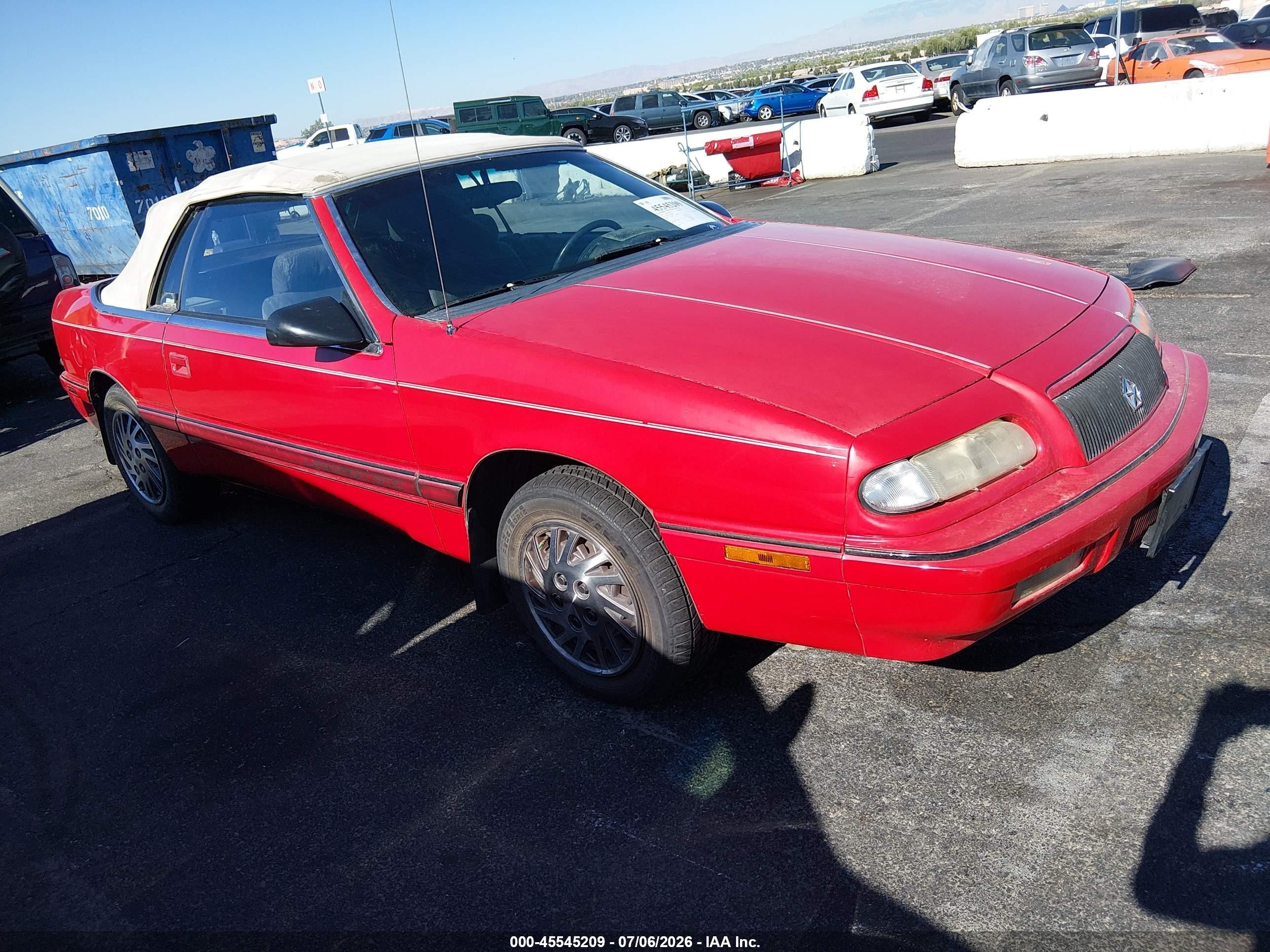 1994 Chrysler LeBaron GTC, VIN 1C3EU4539RF154886 — Normal wear