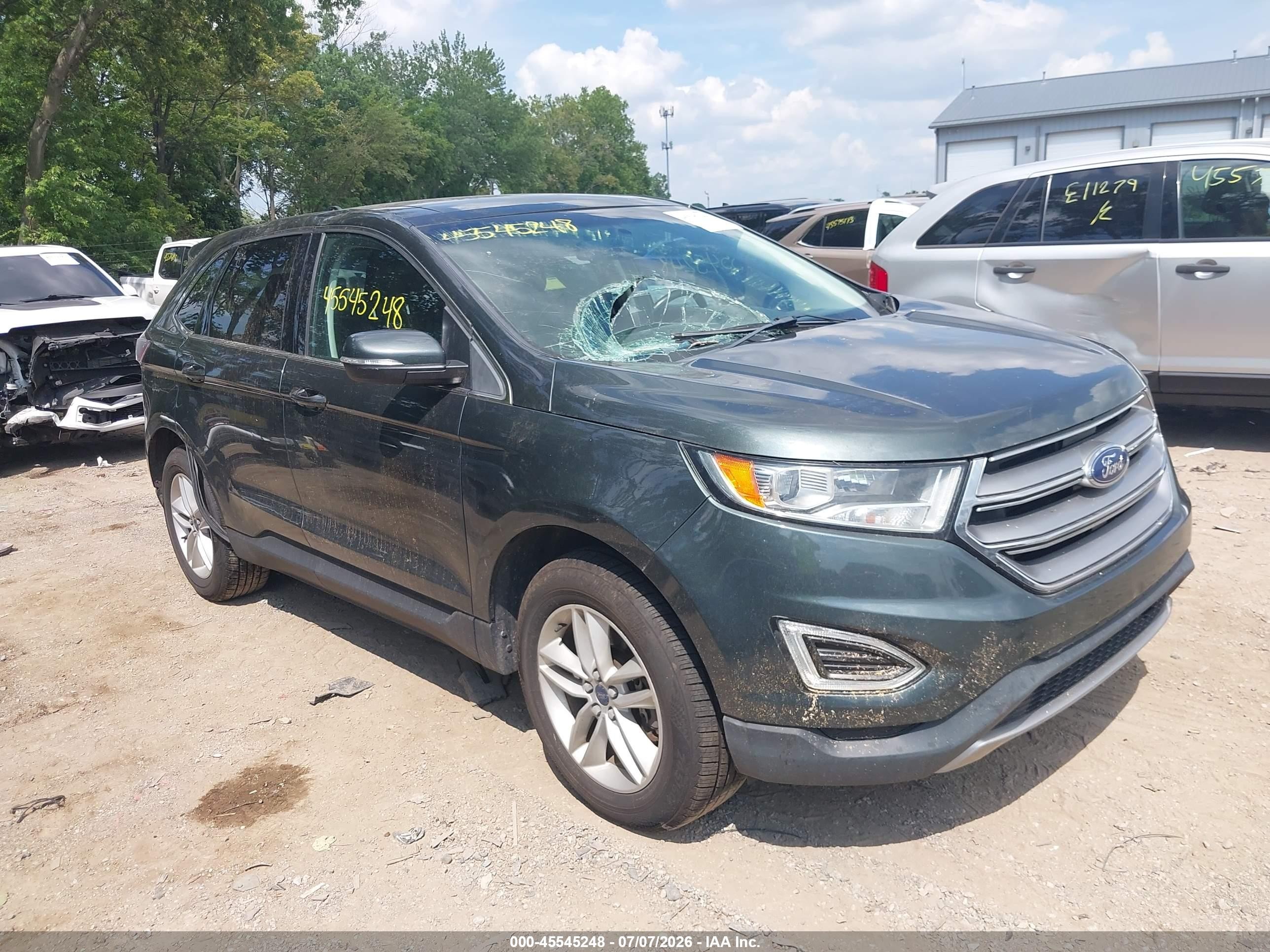 2015 Ford Edge SEL, VIN 2FMTK4J99FBB02749 — Стихия