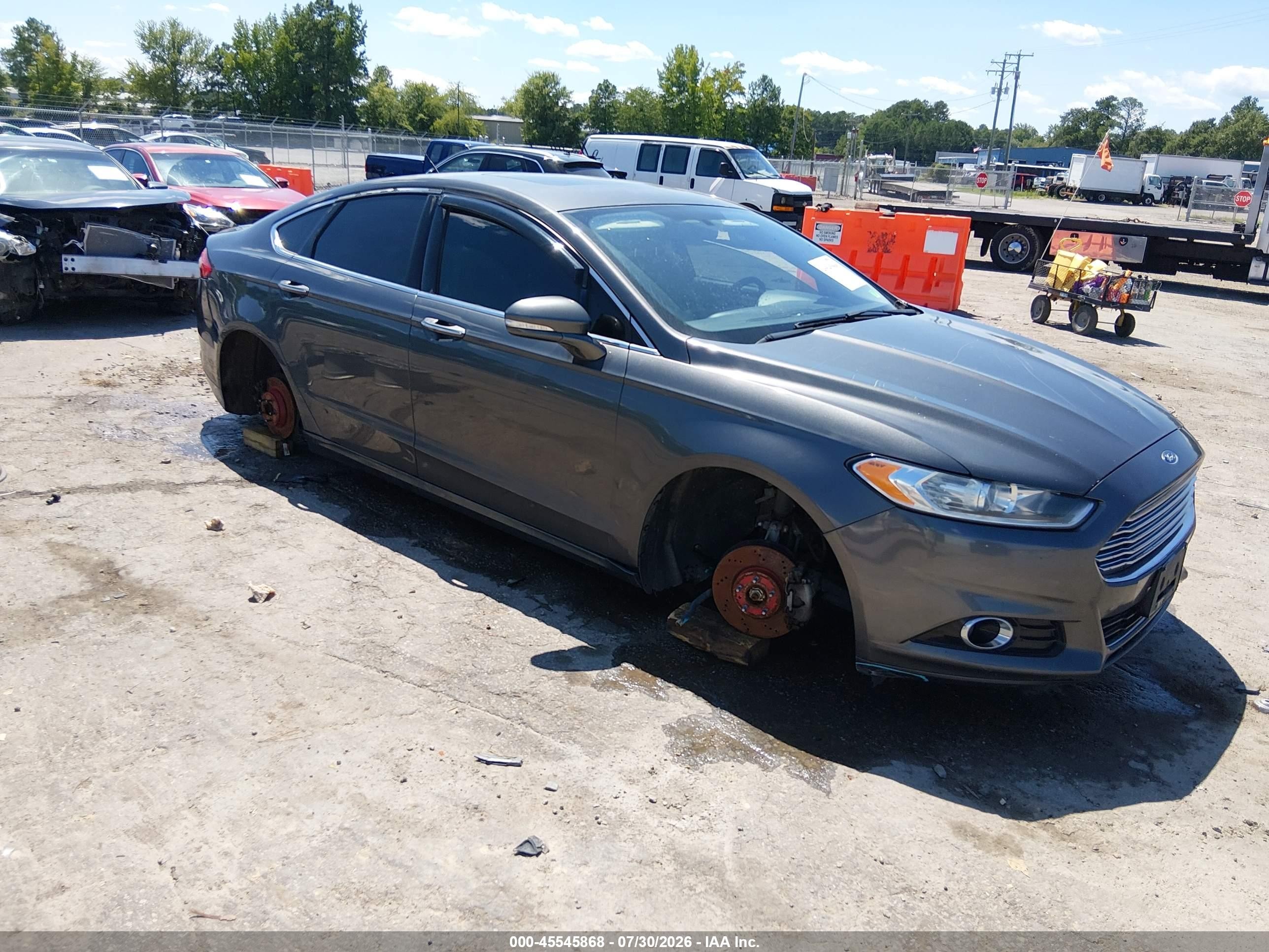 2016 Ford Fusion Titanium, VIN 3FA6P0K90GR332229 — Undercarriage