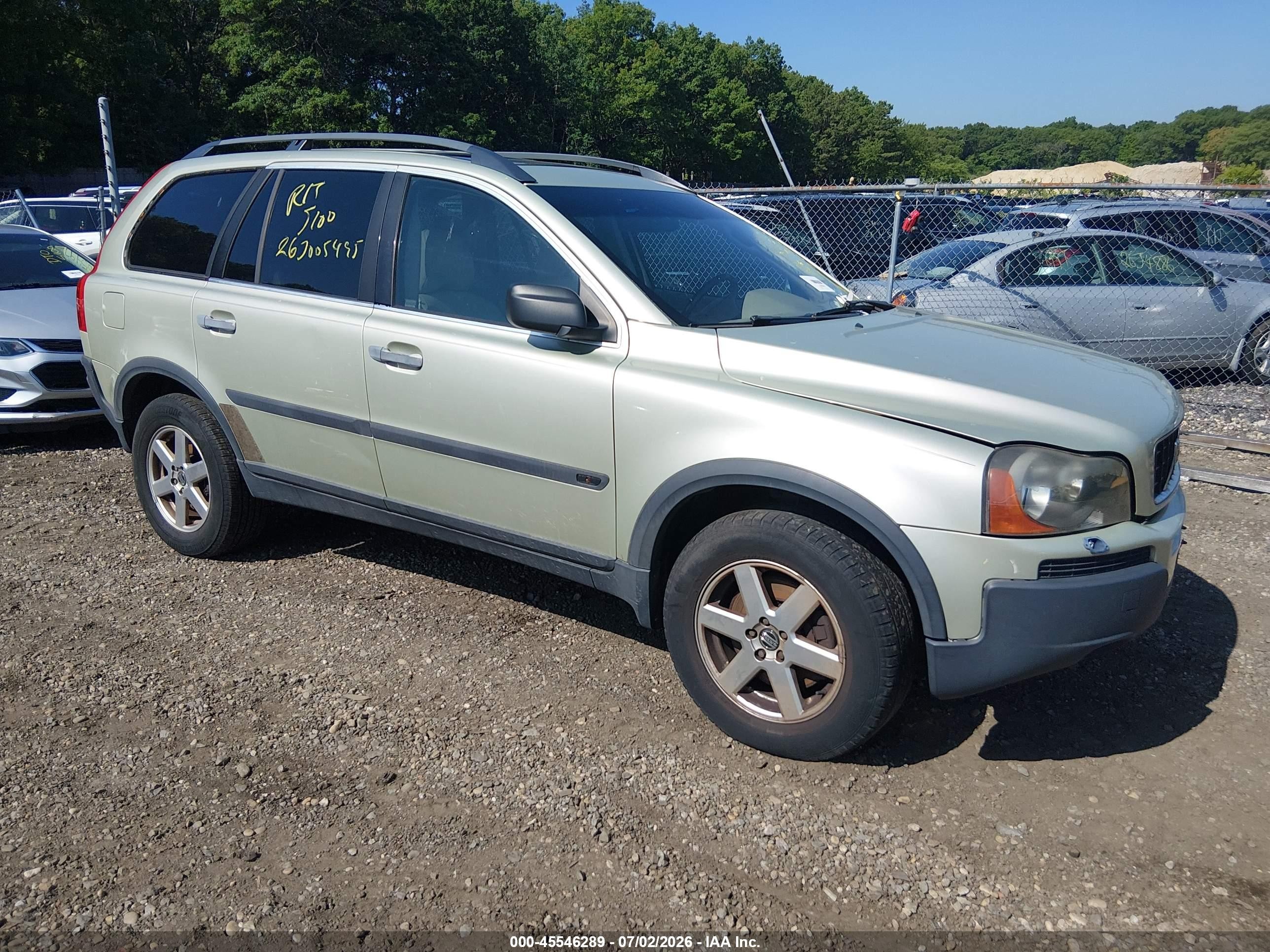2006 Volvo XC90 2.5L Turbo, VIN YV4CZ592561275450 — Перед