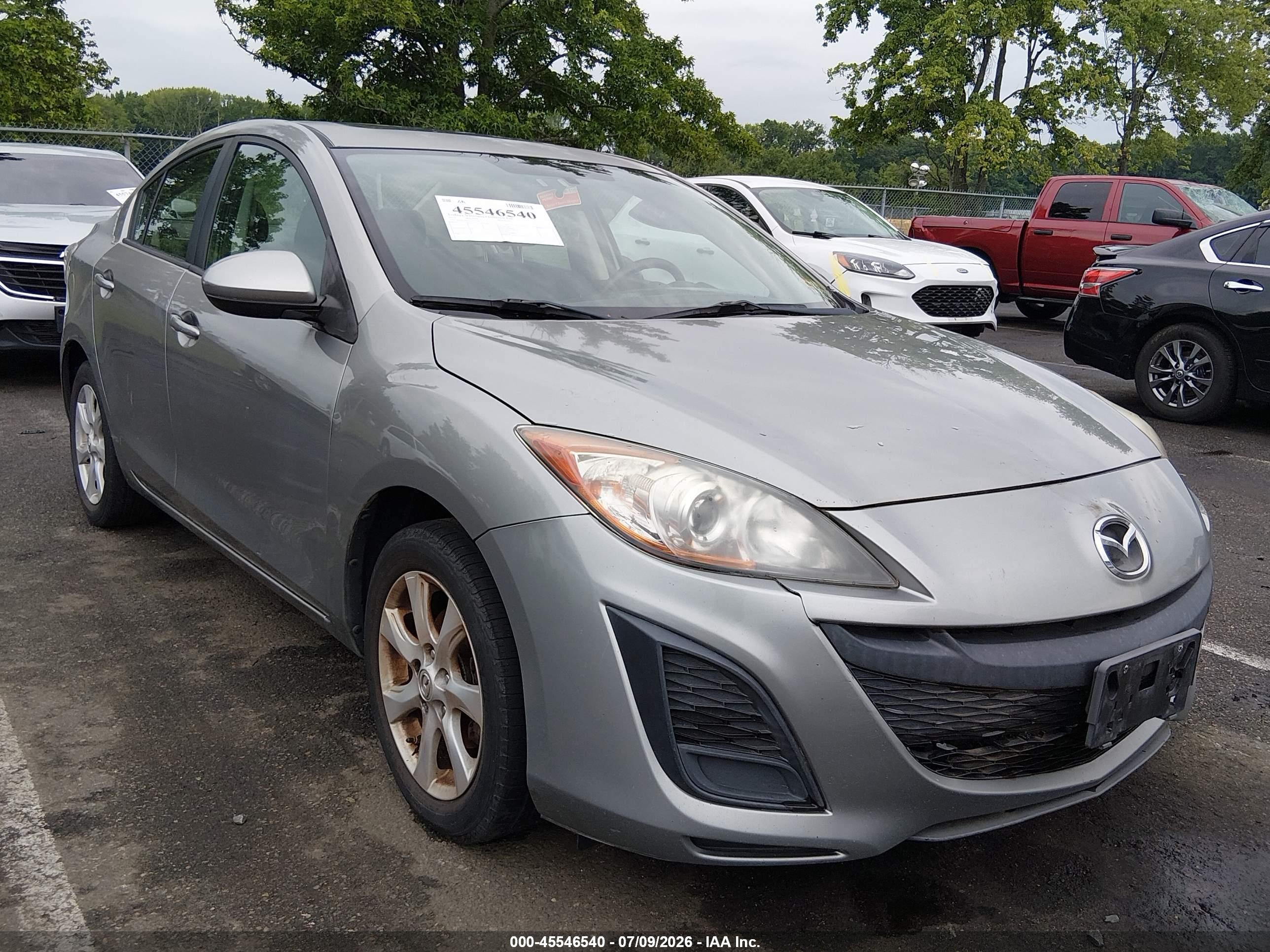 2010 Mazda 3 i Touring, VIN JM1BL1SG2A1317287 — Rear end