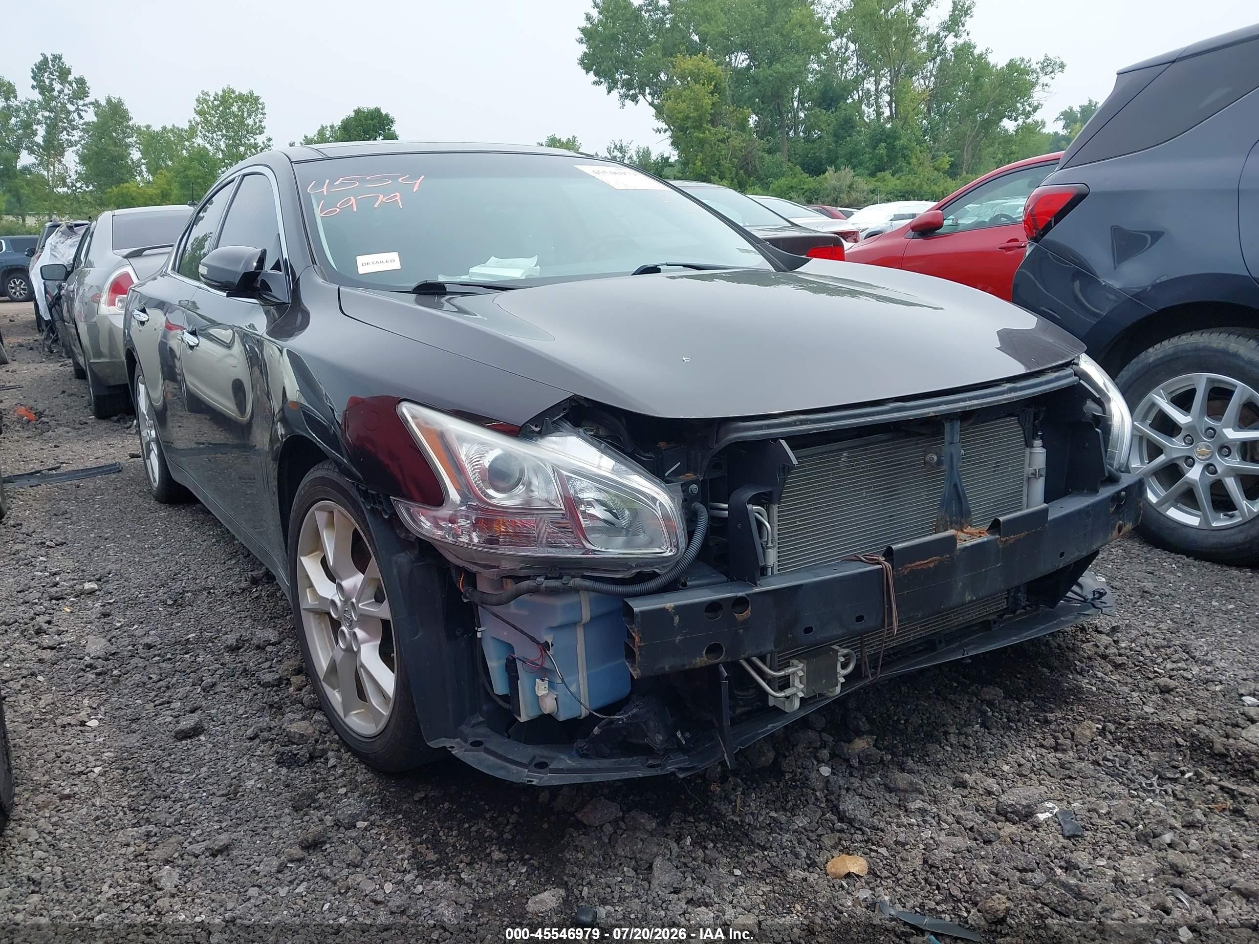 2012 Nissan Maxima SV, VIN 1N4AA5AP9CC800198 — Перед