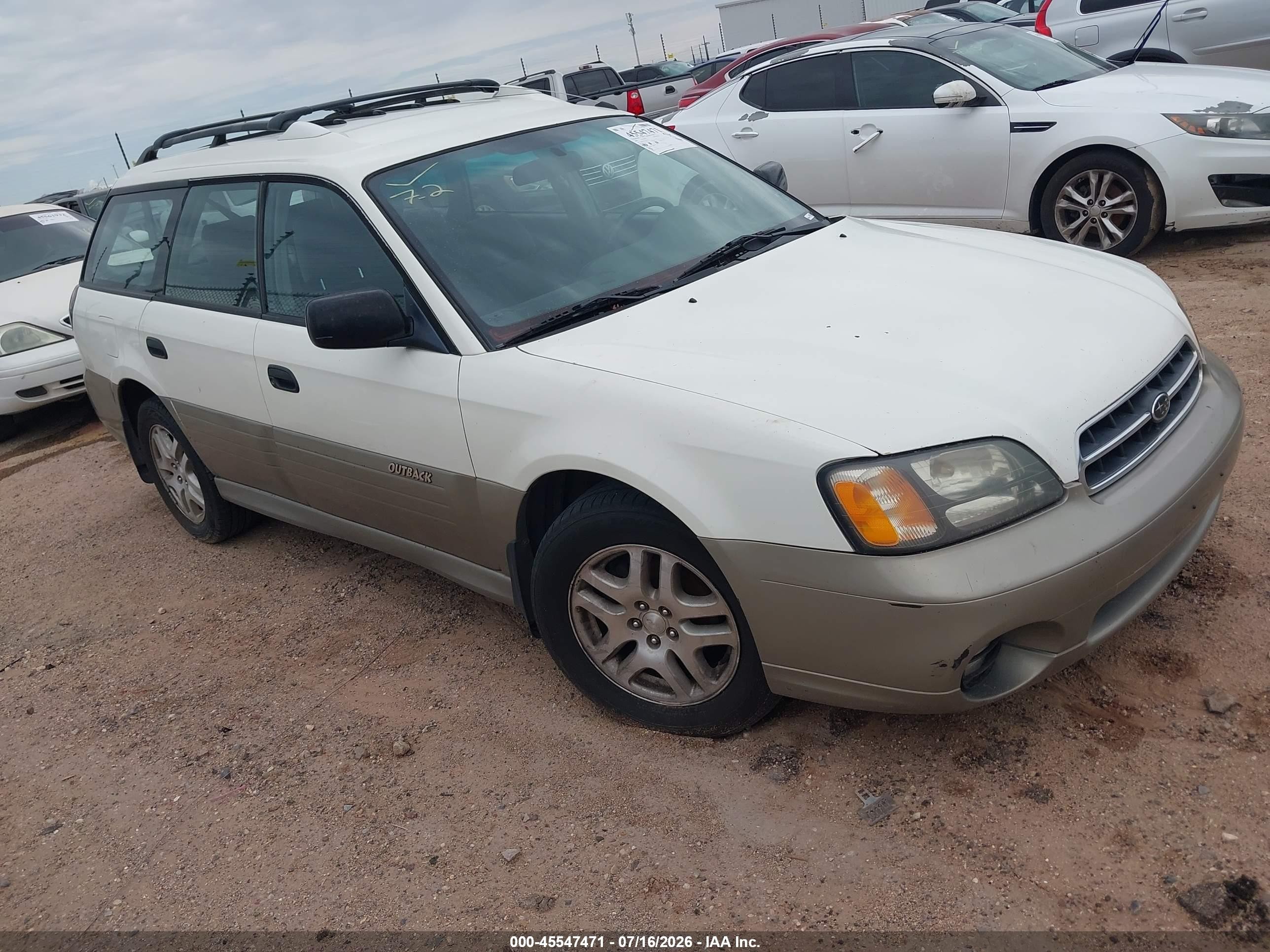 2000 Subaru Legacy Outback, VIN 4S3BH6752Y7670710 — Normal wear