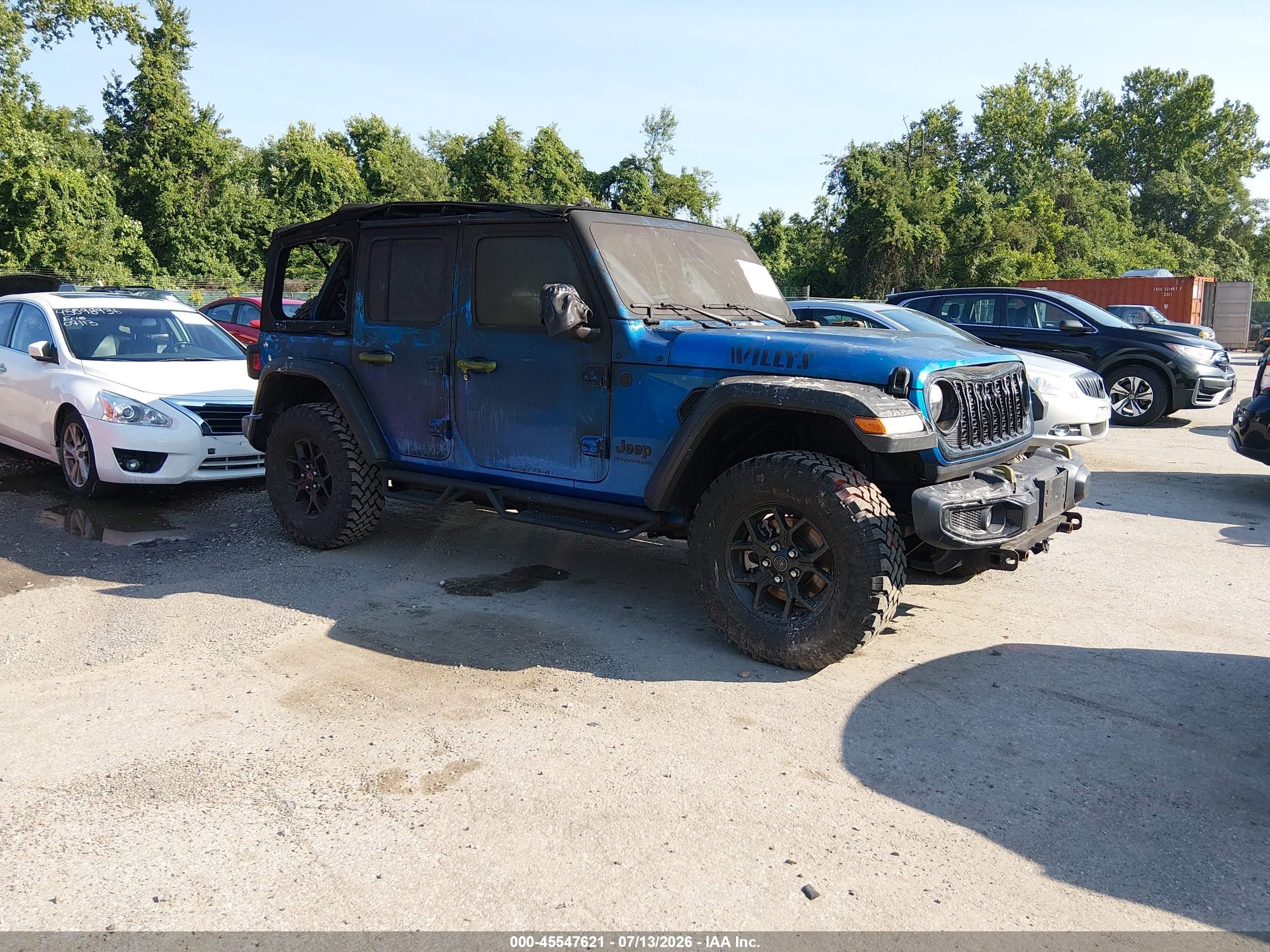 2025 Jeep Wrangler Sport, VIN 1C4PJXDN0SW502842 — Burn