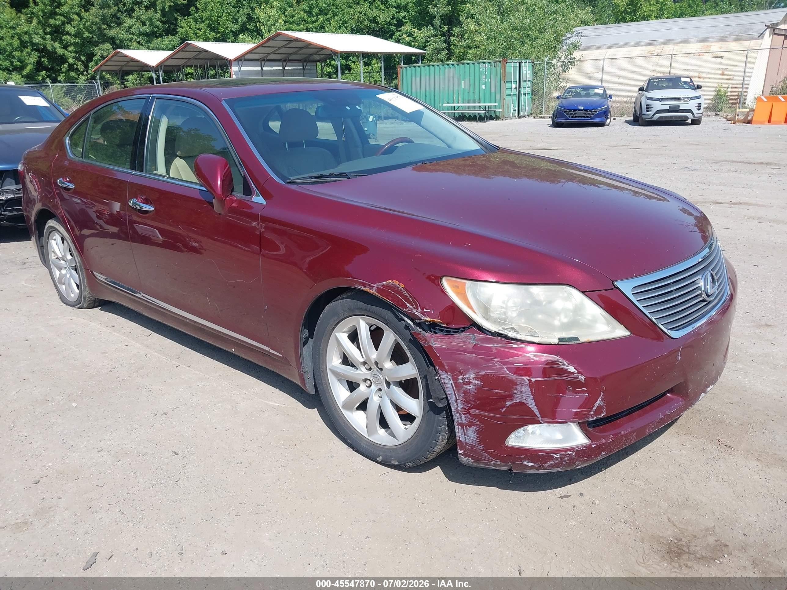2008 Lexus LS 460, VIN JTHBL46F685081800 — Normal wear