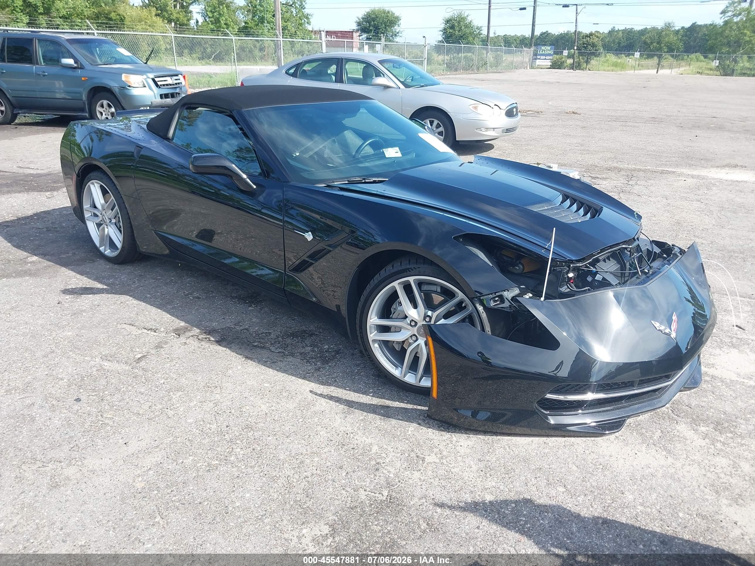 2019 Chevrolet Corvette 1LT, VIN 1G1YA3D73K5122990 — Front end