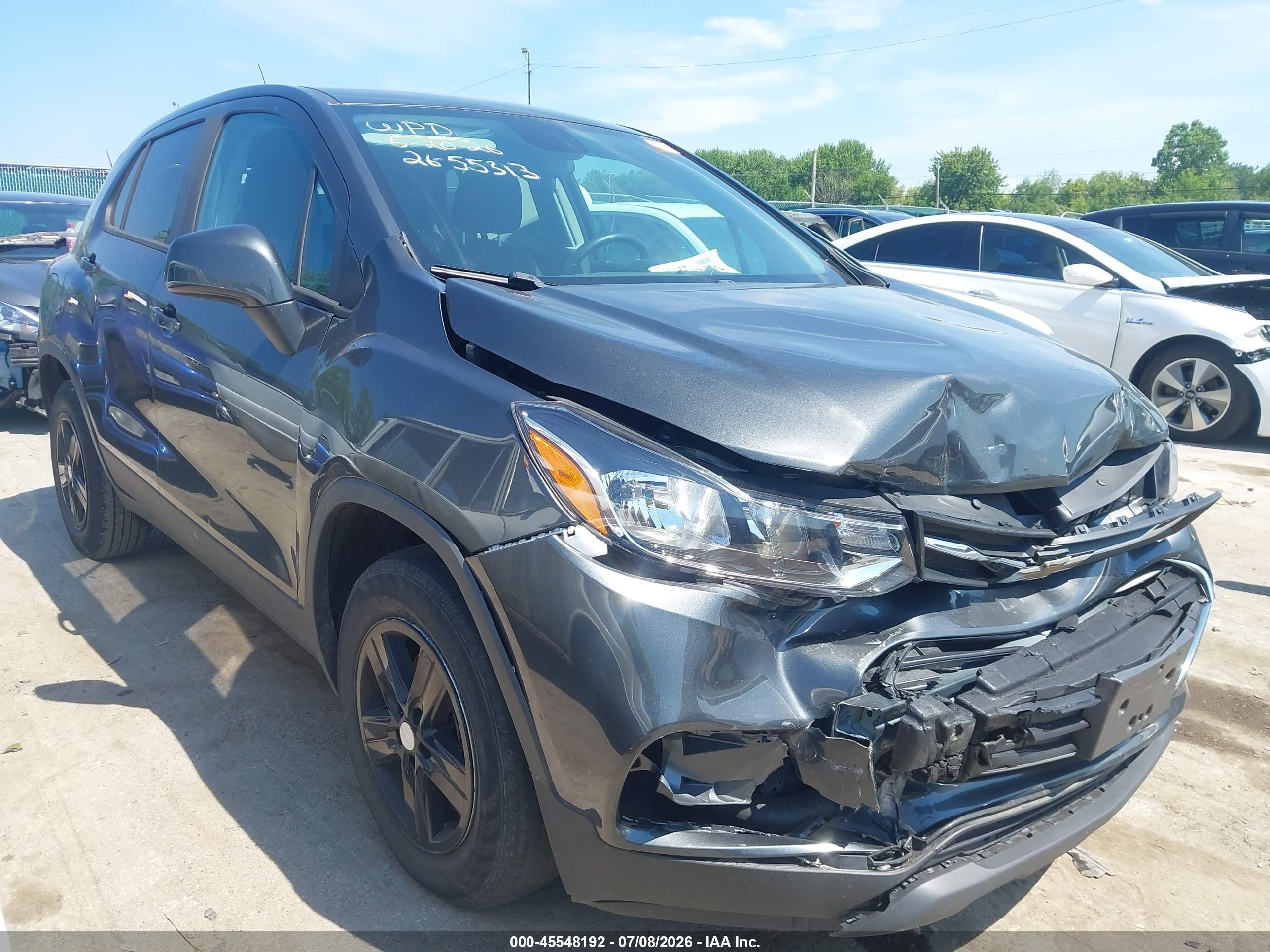 2020 Chevrolet Trax LS, VIN 3GNCJKSB8LL214236 — Front end