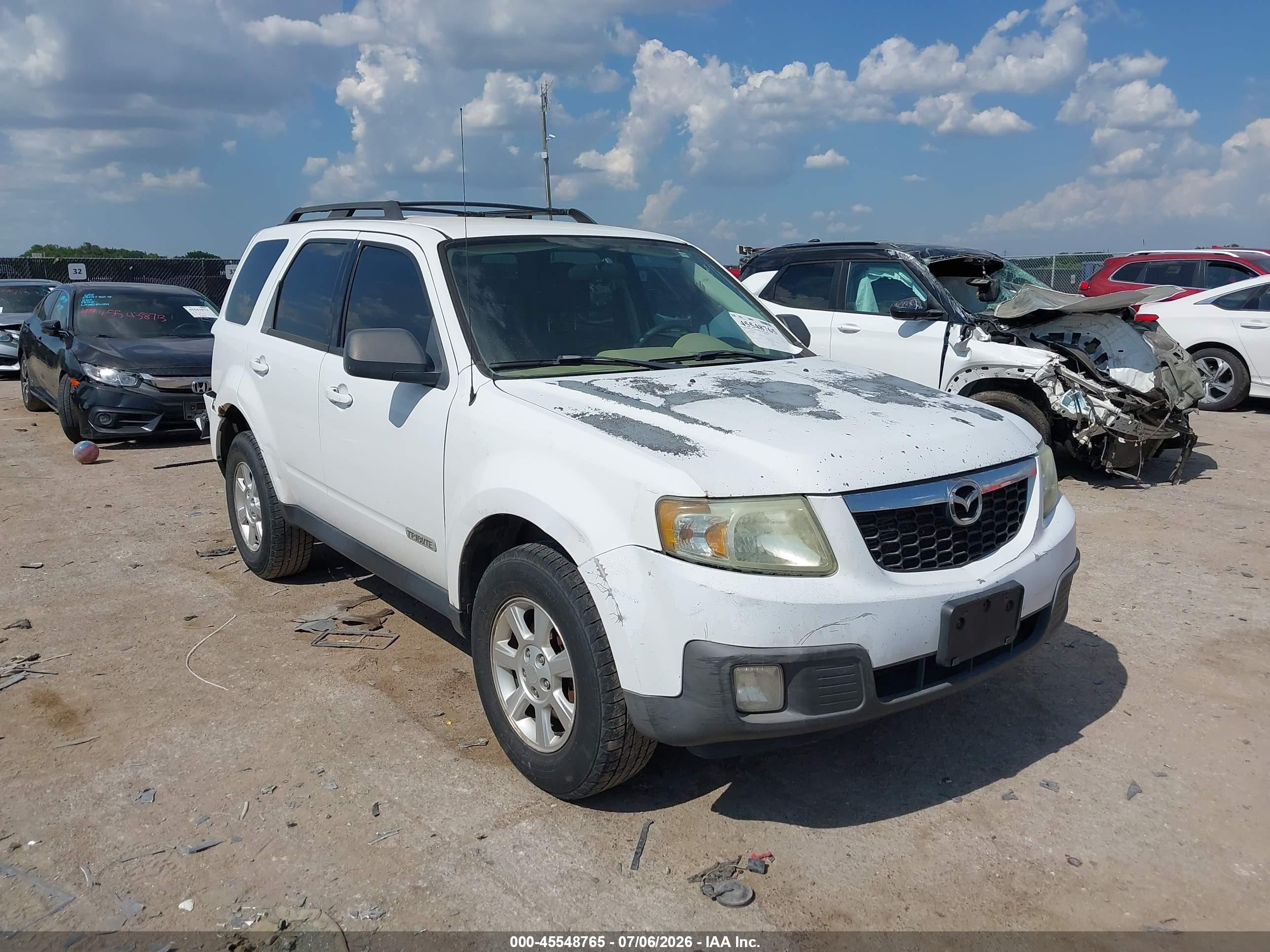 2008 Mazda Tribute Grand Touring, VIN 4F2CZ02Z98KM30415 — Rear end
