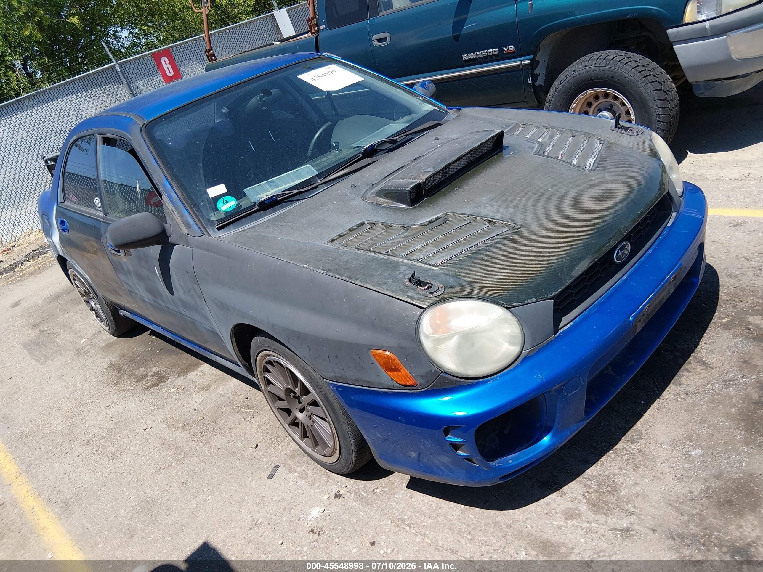 2002 Subaru Impreza WRX, VIN JF1GD29642G514729 — Обычный износ