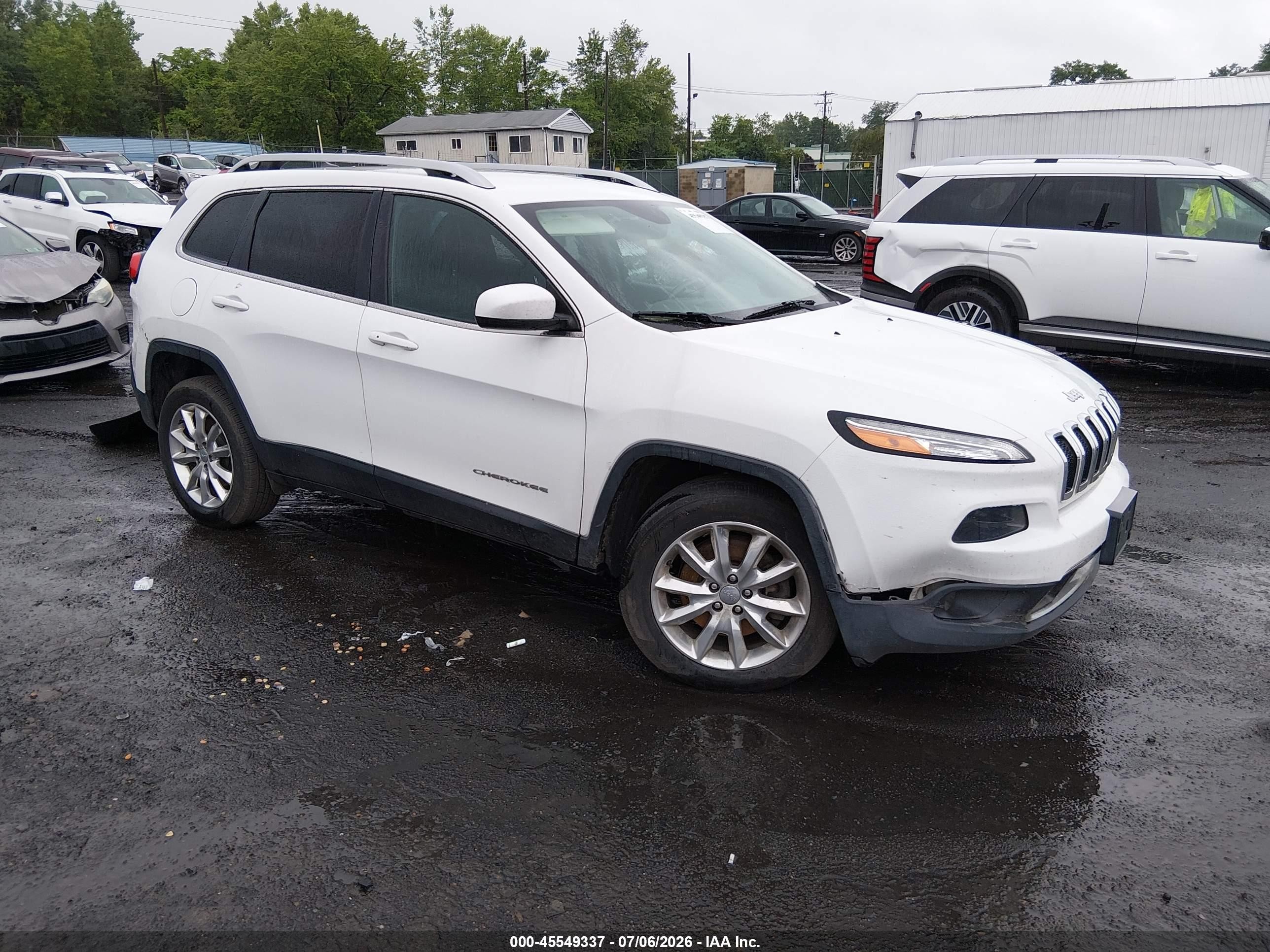 2016 Jeep Cherokee Limited, VIN 1C4PJMDB5GW343683 — Перед