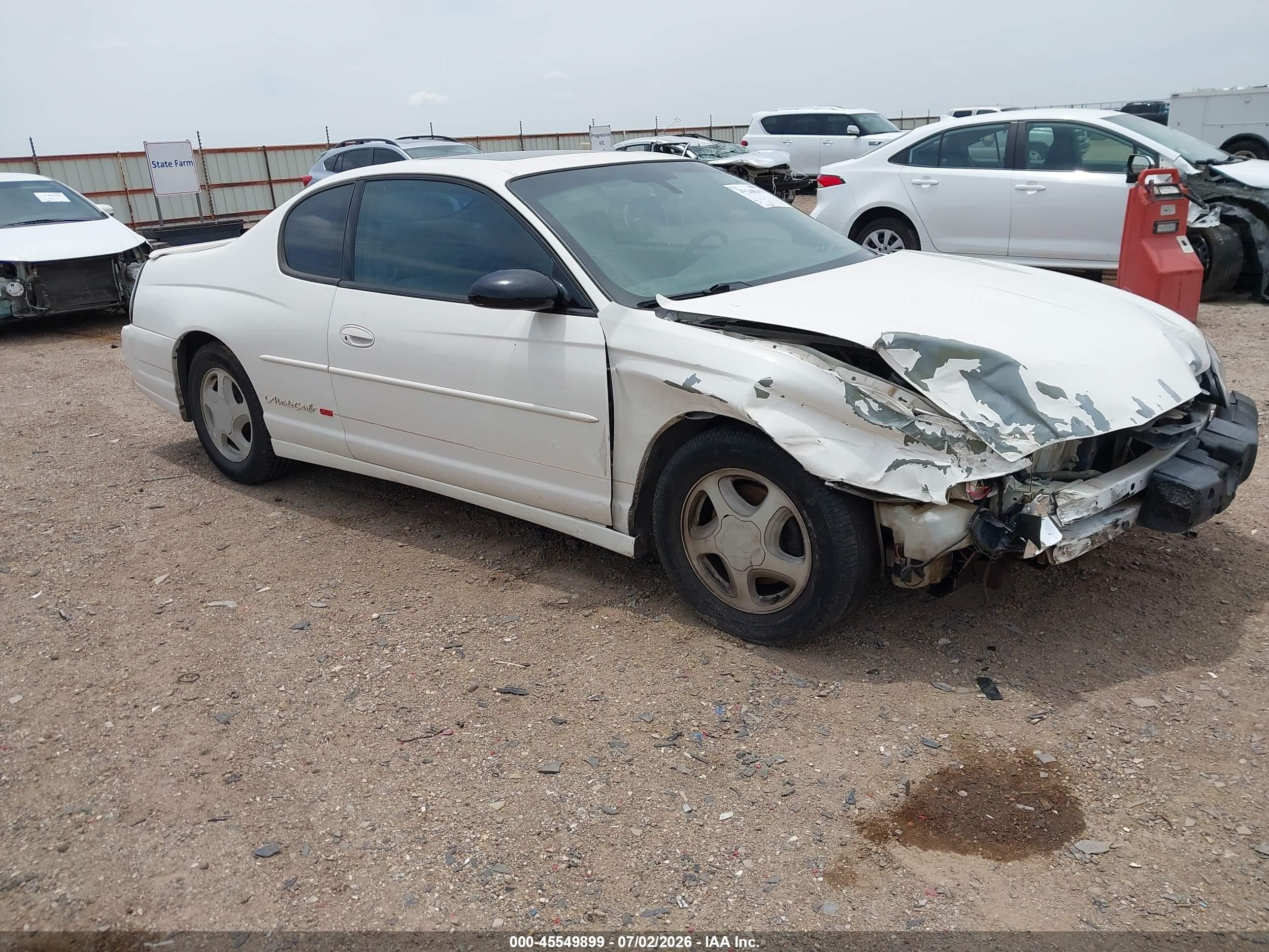 2002 Chevrolet Monte Carlo SS, VIN 2G1WX15K029299111 — Перед