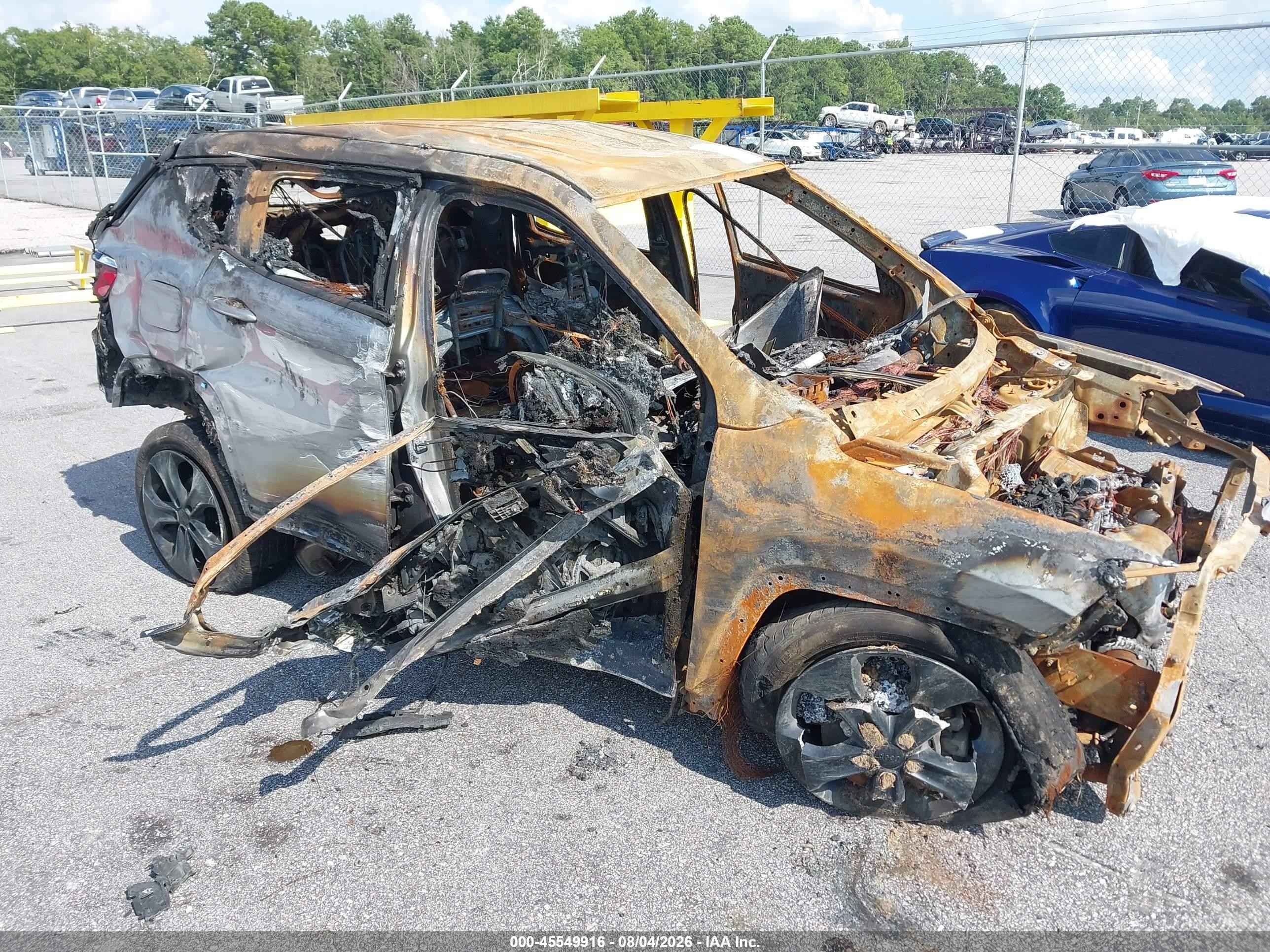 2021 Jeep Compass Latitude, VIN 3C4NJDBB9MT506508 — Burn