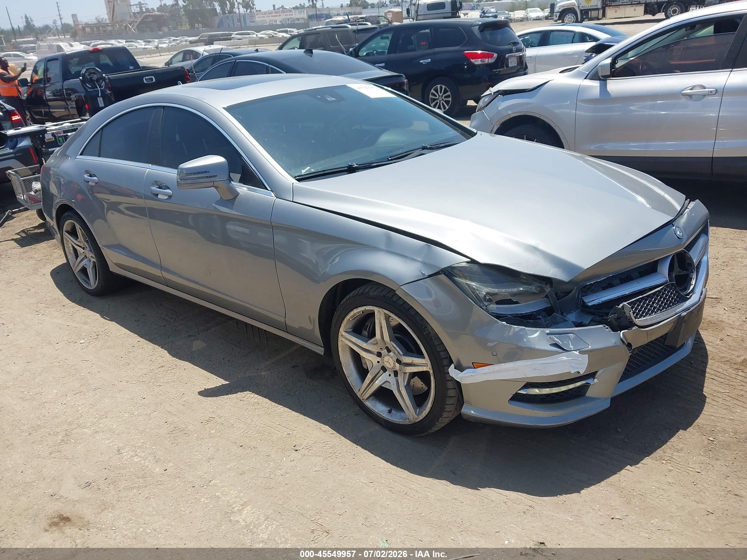 2014 Mercedes-Benz CLS 550, VIN WDDLJ7DB0EA107815 — Front end