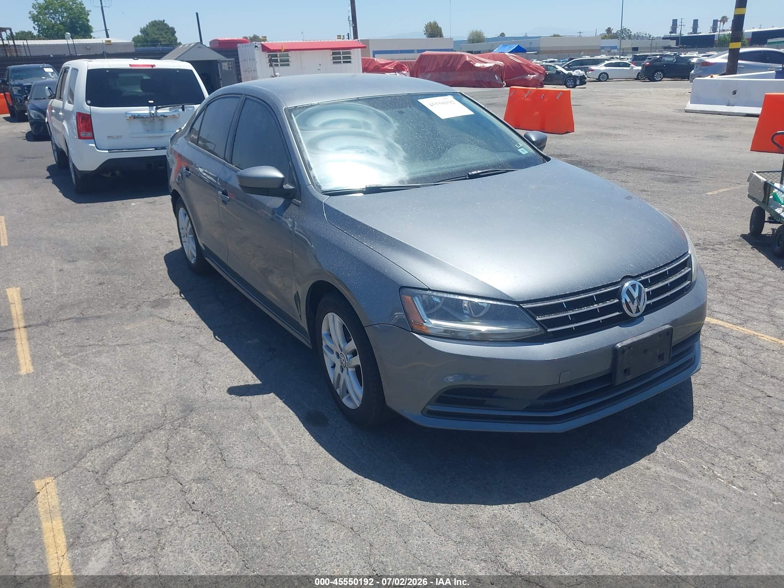 2018 Volkswagen Jetta S, VIN 3VW2B7AJ2JM228161 — Rear end