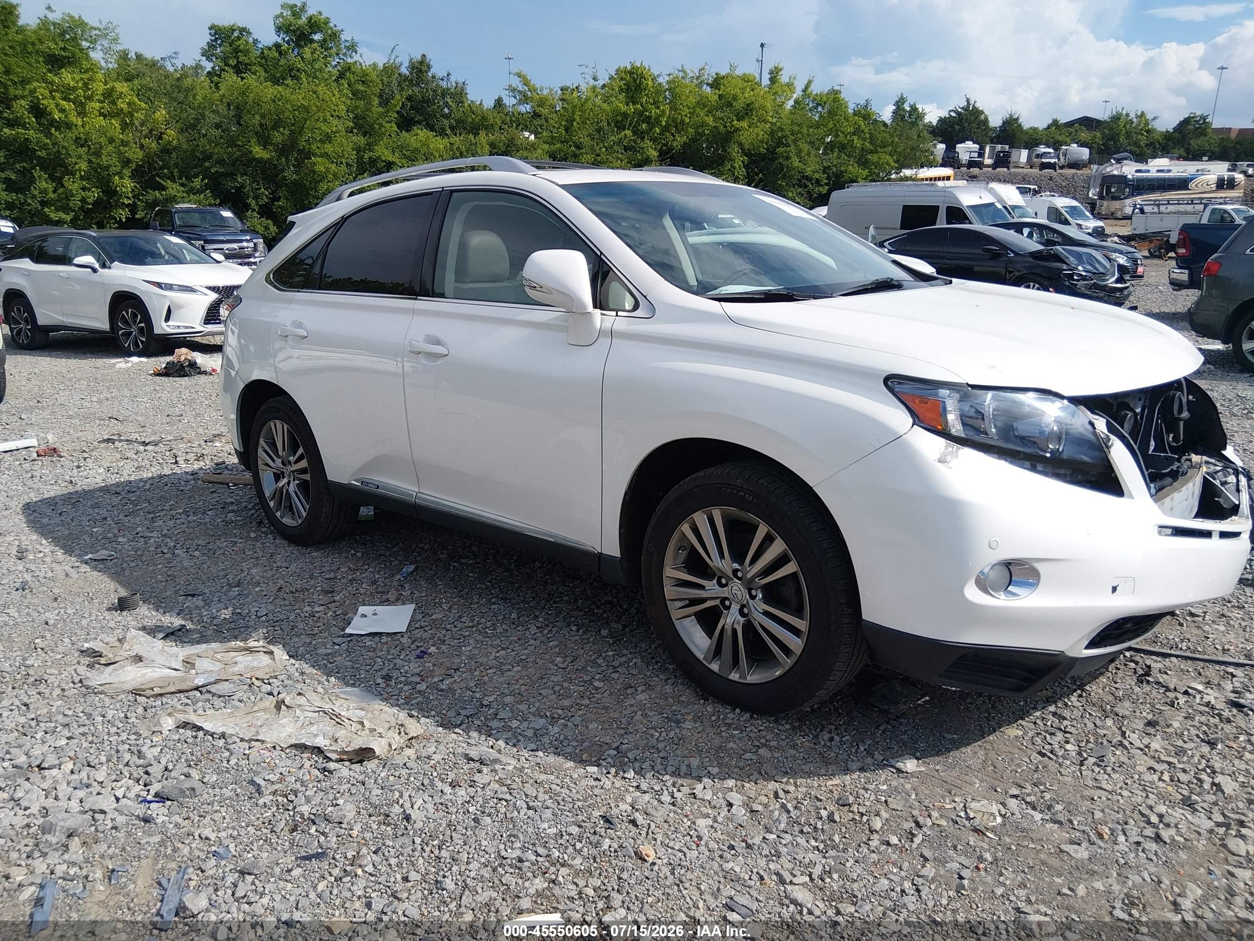 2012 Lexus RX 450h, VIN JTJBC1BA7C2429945 — Front end