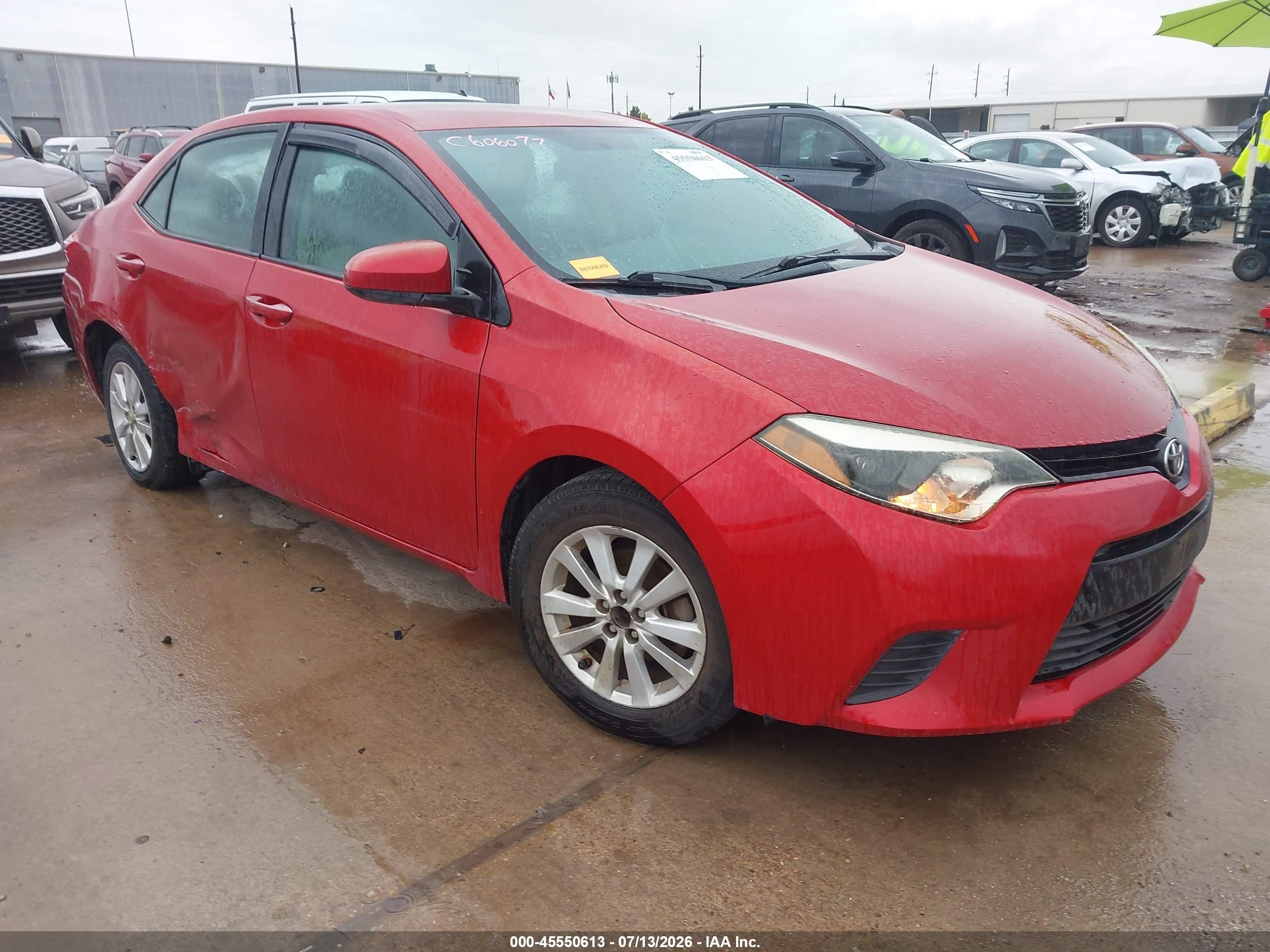 2014 Toyota Corolla S Plus, VIN 5YFBURHE3EP114931 — Rear end